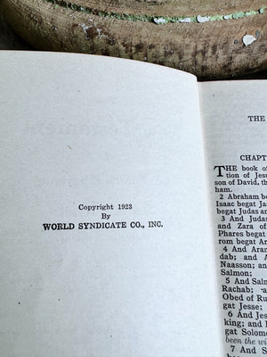 Antique 1923 New Testament Bible