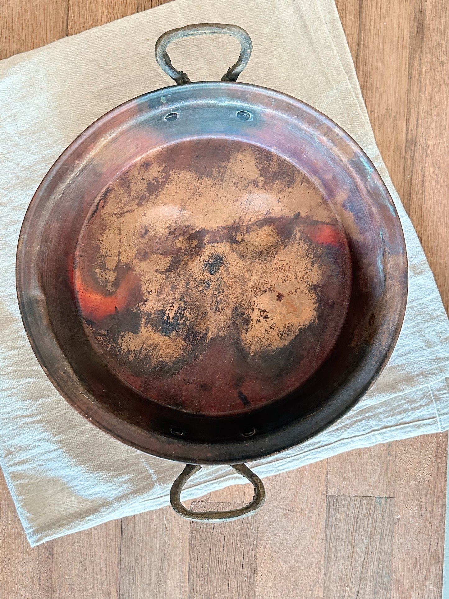 Vintage Copper Poaching Pan