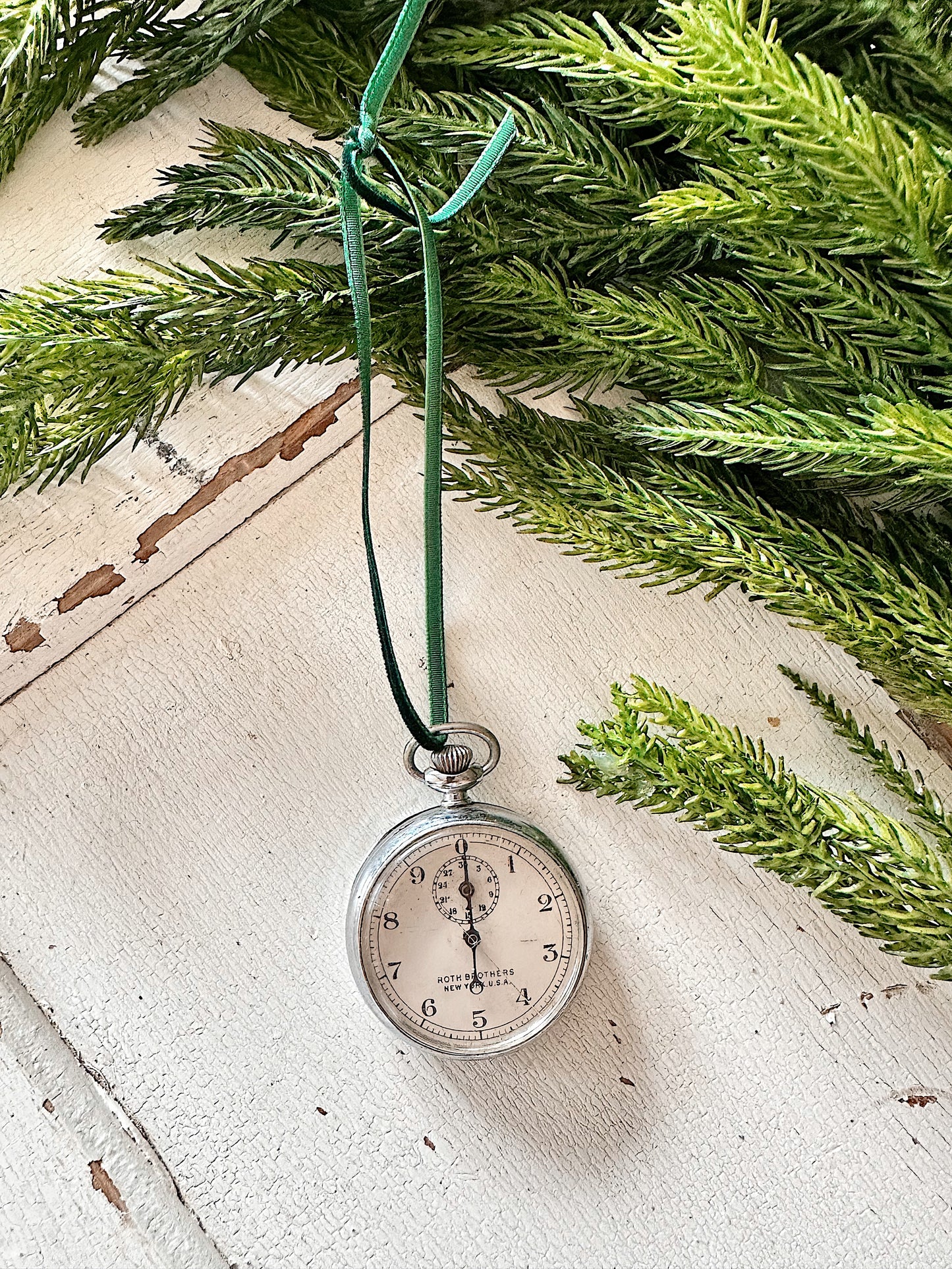 Vintage Pocket Watch Ornament