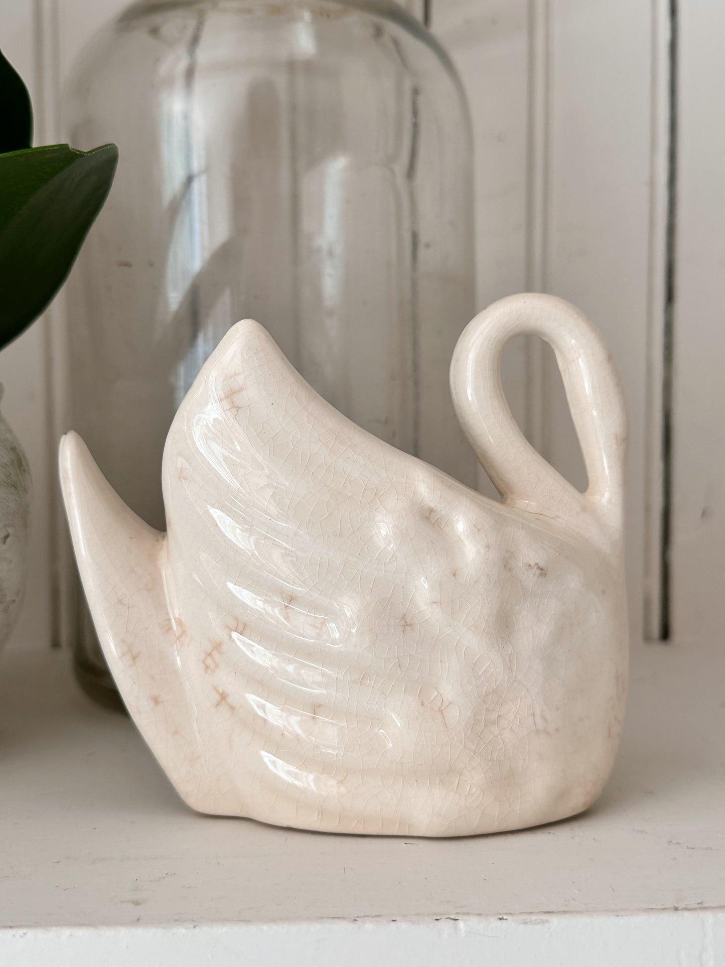 Vintage Swan Planter