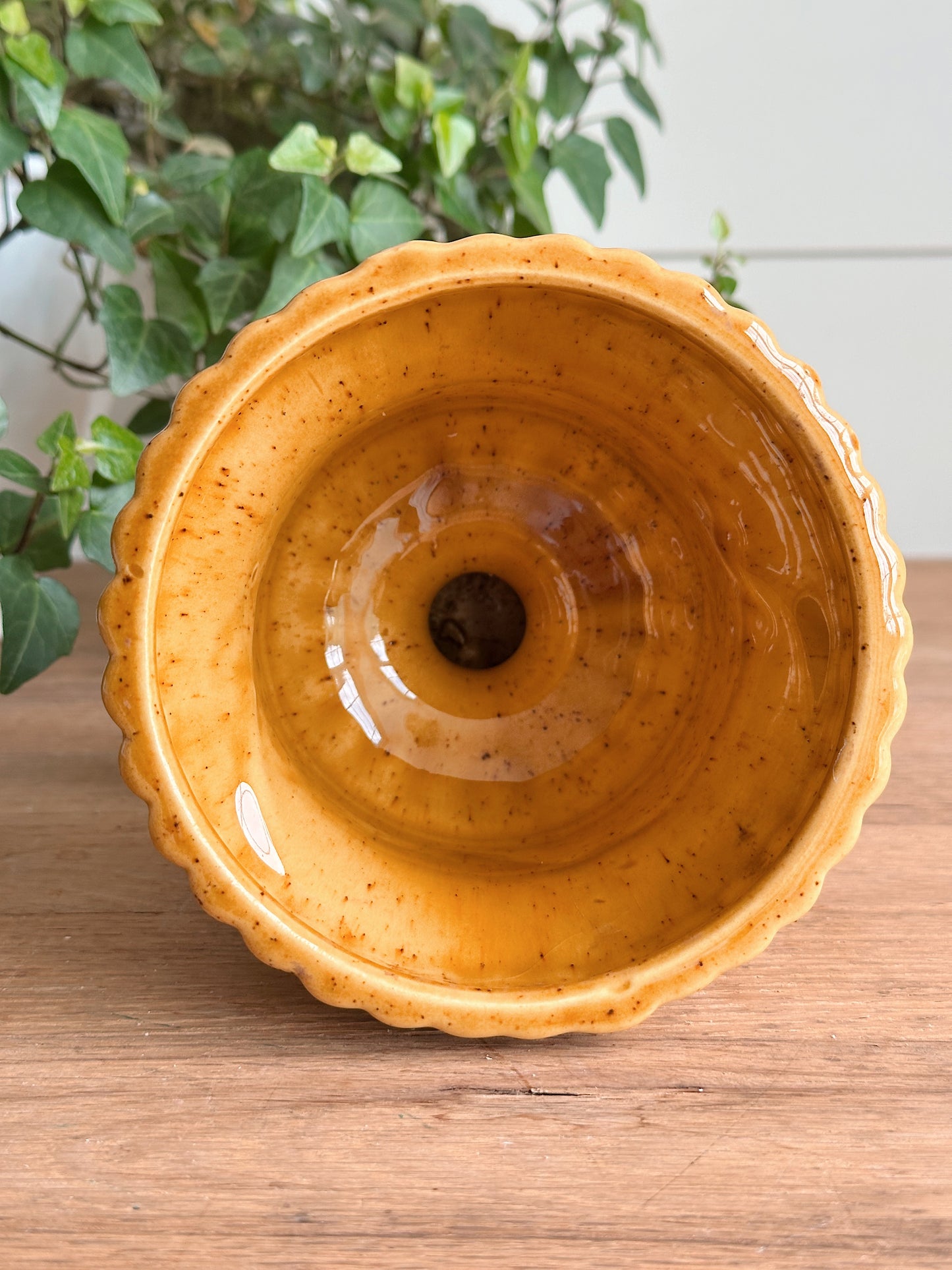 Vintage Mustard Yellow Haeger Planter