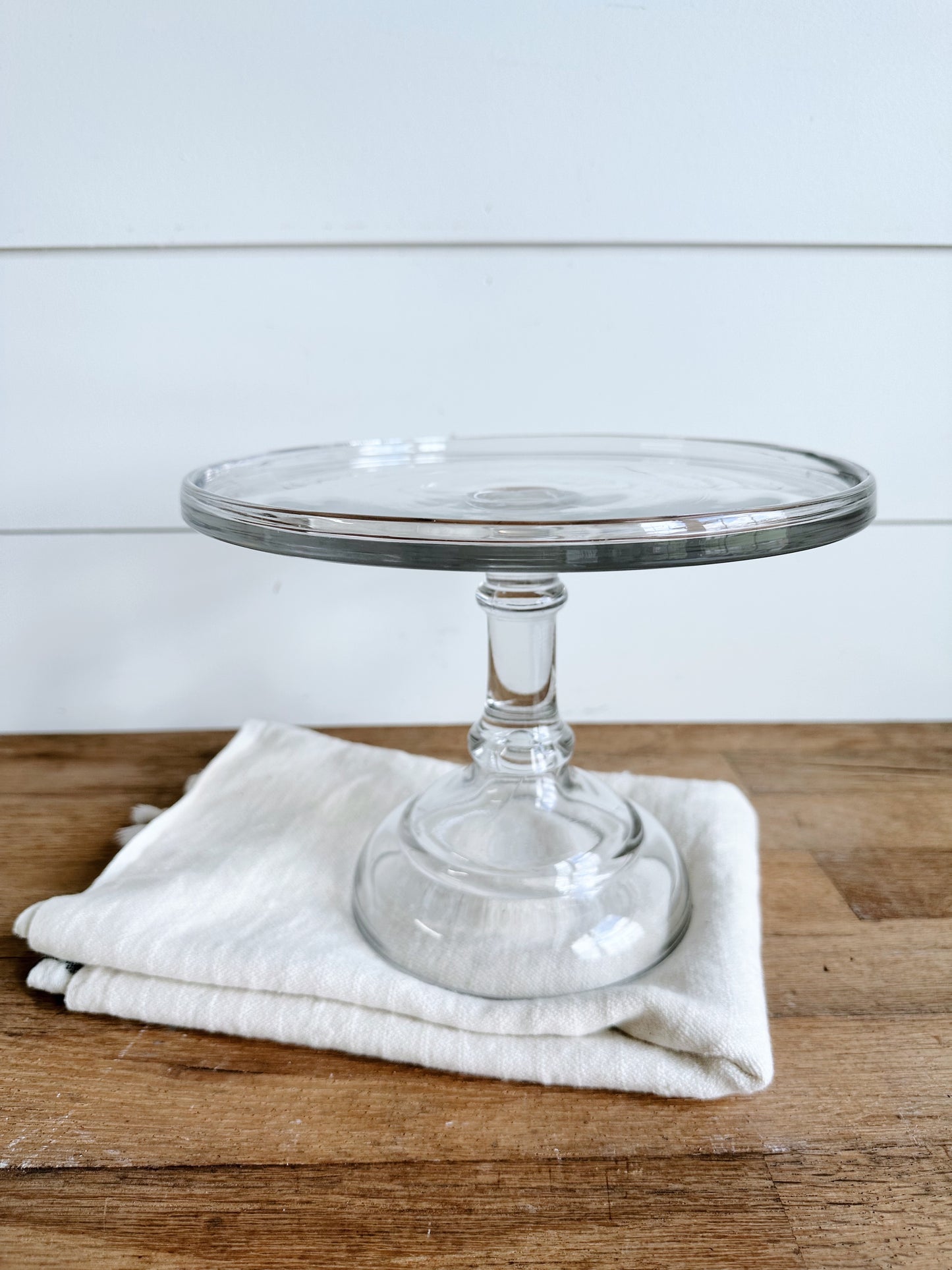 Antique 1920s Glass Cake Stand