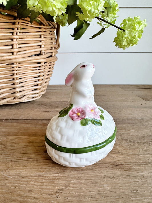 Vintage Avon Bunny Trinket Box