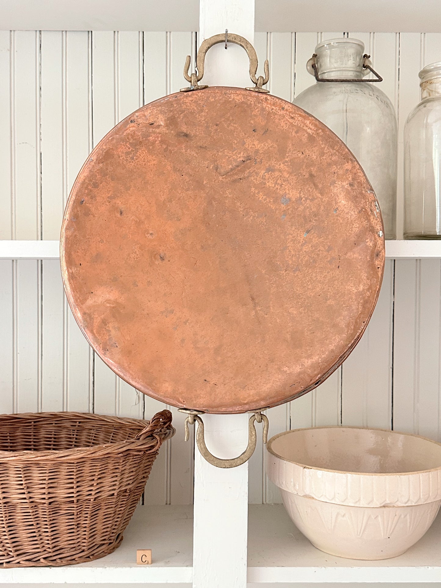 Large Vintage Copper Pans