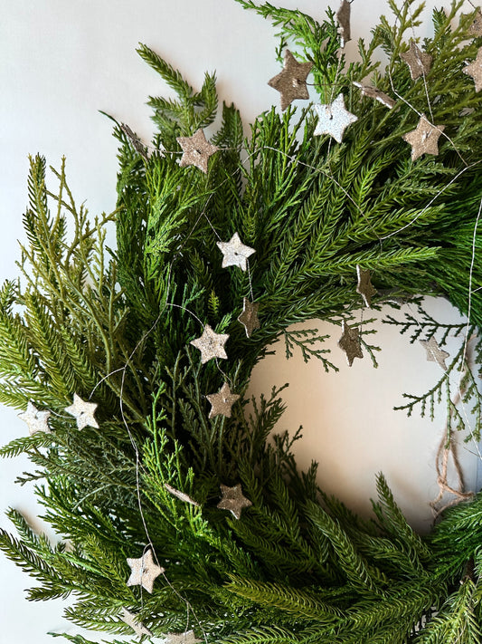 Glitter Star Garland