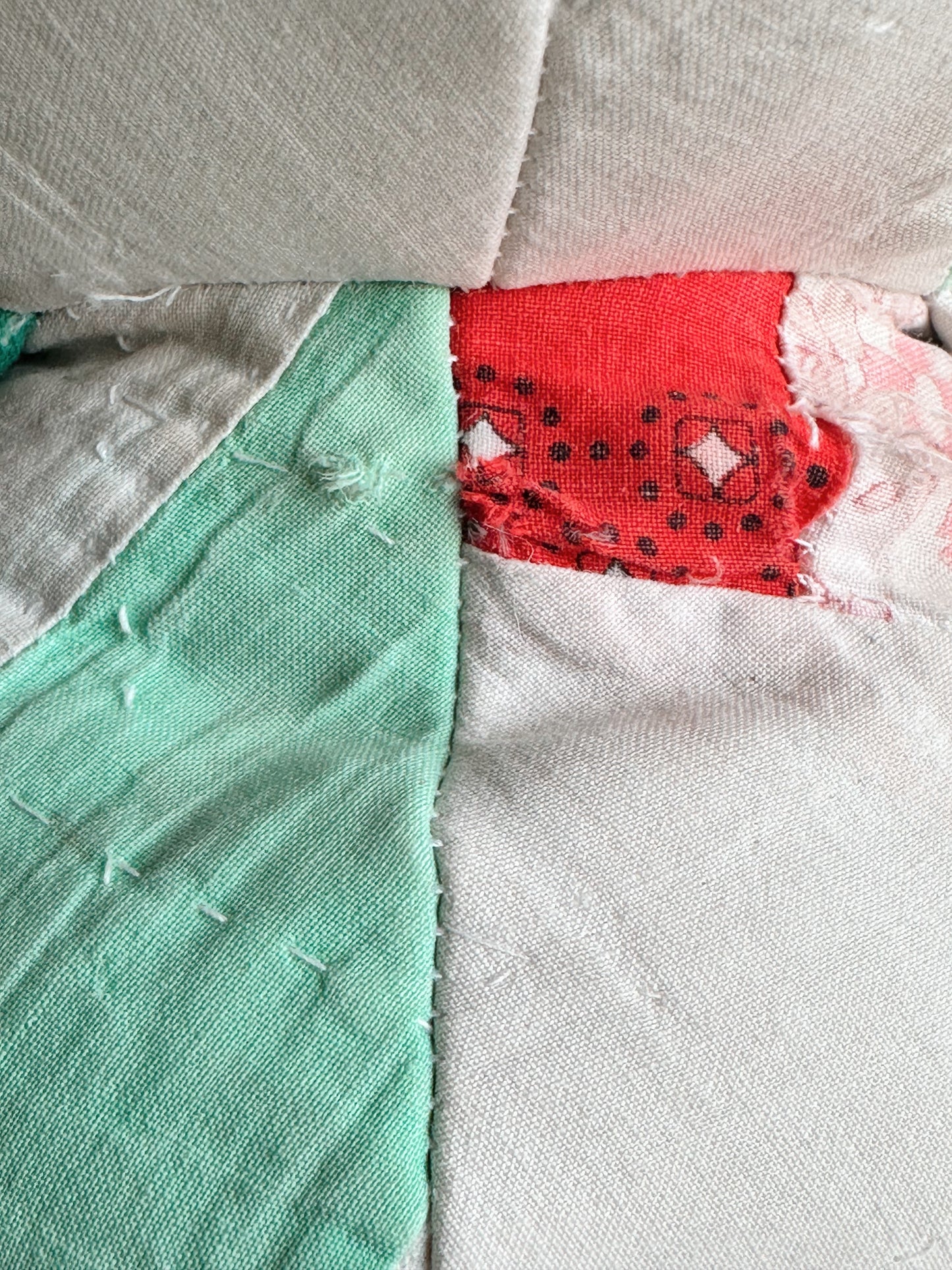 Vintage Handmade Quilt Teddy Bear