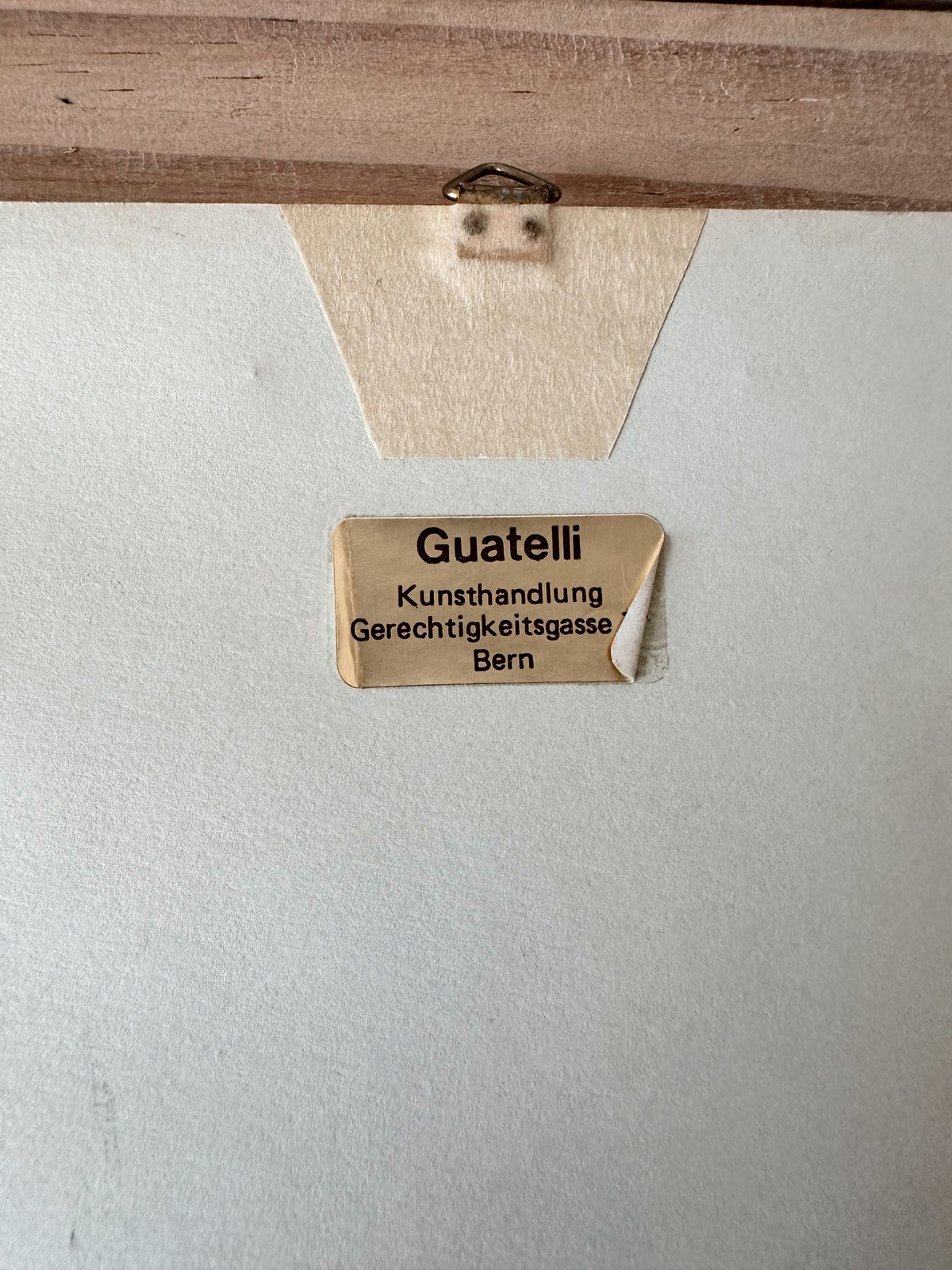Vintage Framed German Print, The Bear Pit