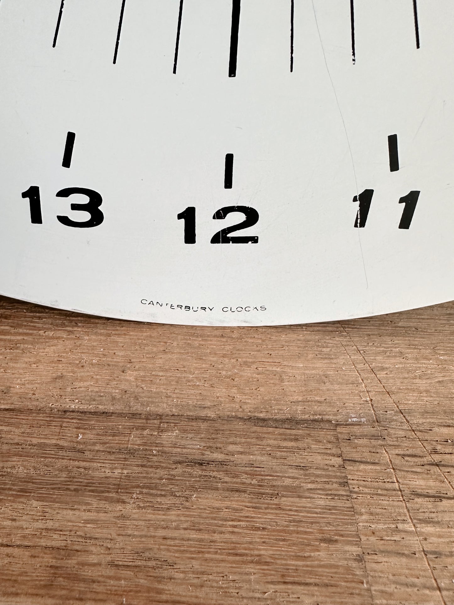 Large Vintage Military Time Clock Face