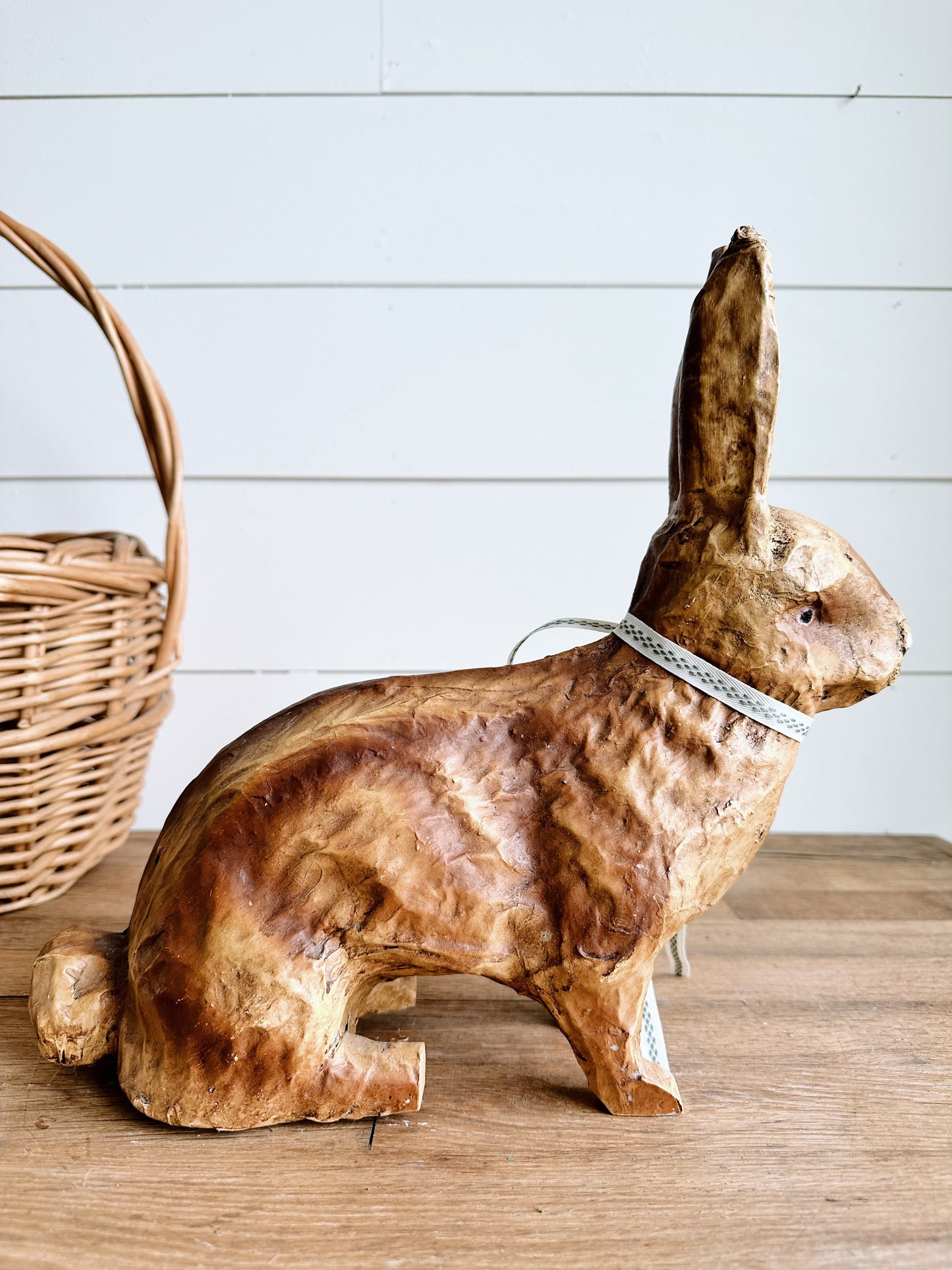 Vintage Resin & Paper Mache Bunny