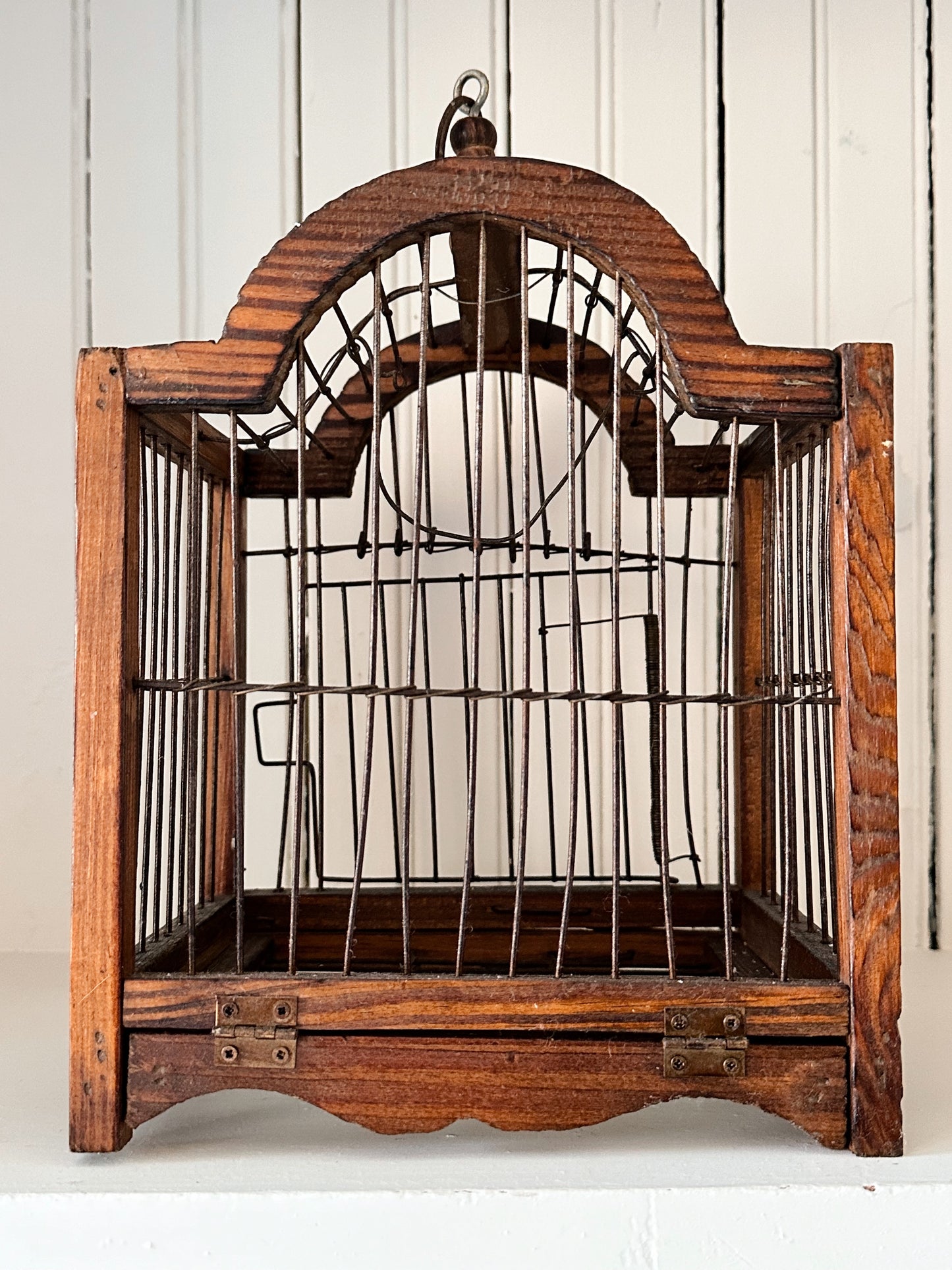 Vintage Wood Birdcage