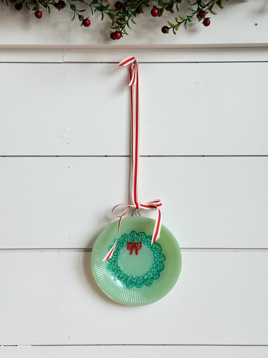 Hand Painted Vintage Jadeite