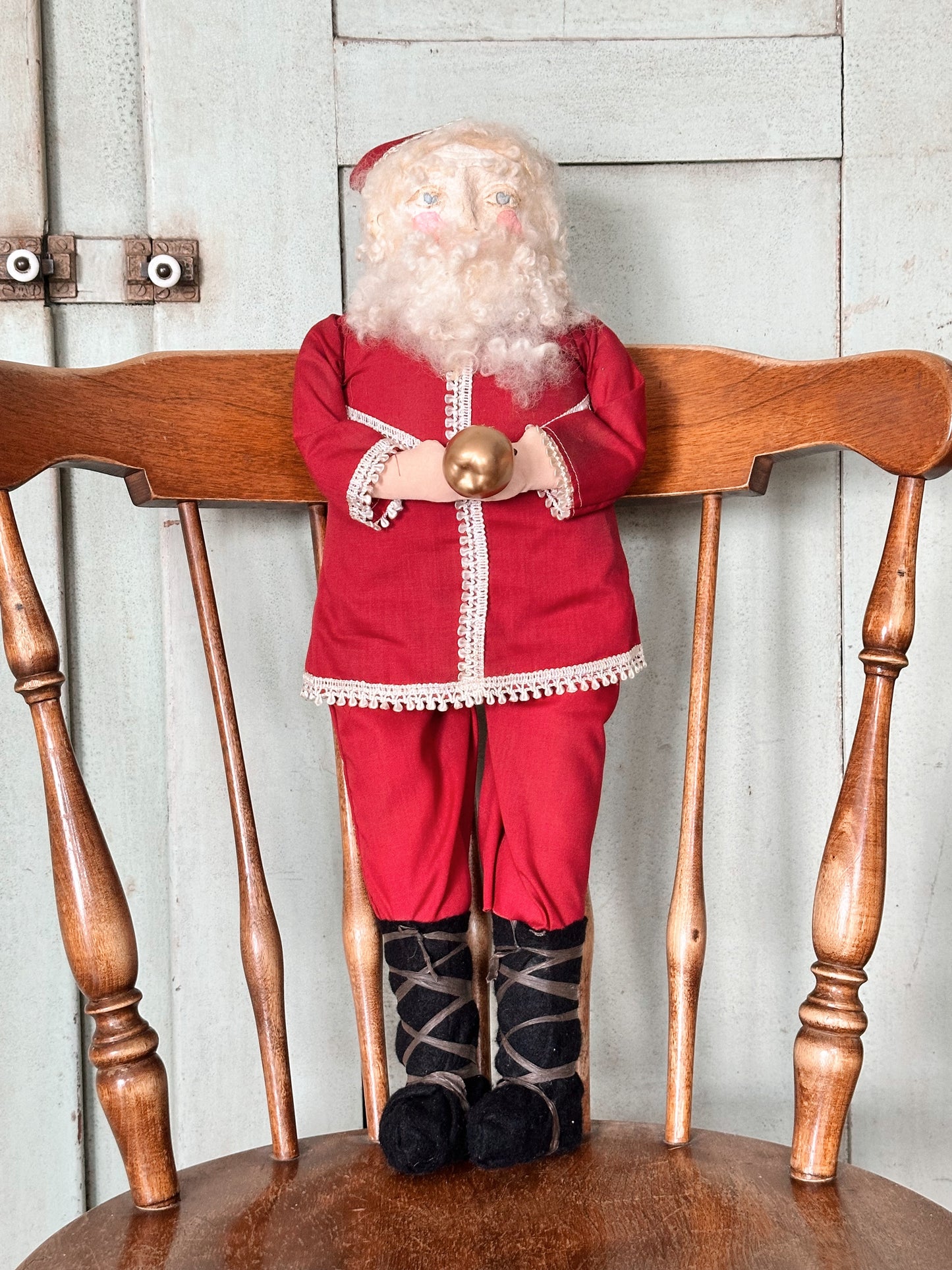 Vintage Santa with Paper Mache Face