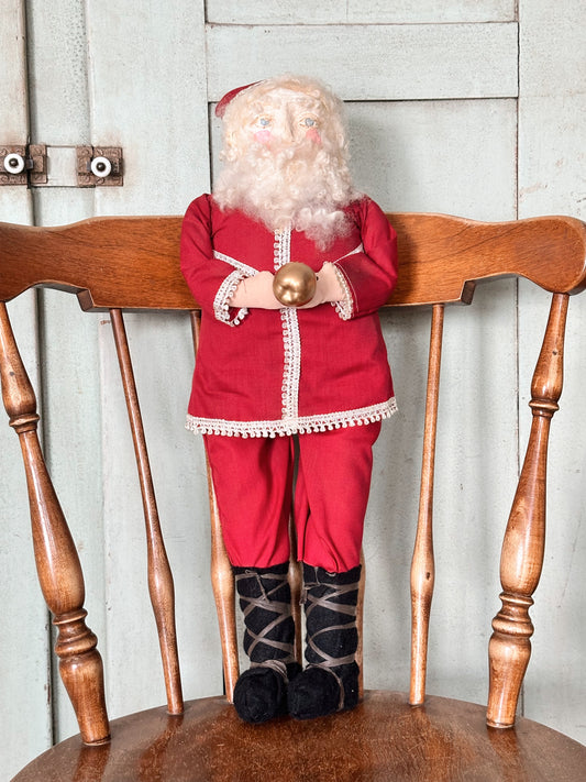 Vintage Santa with Paper Mache Face