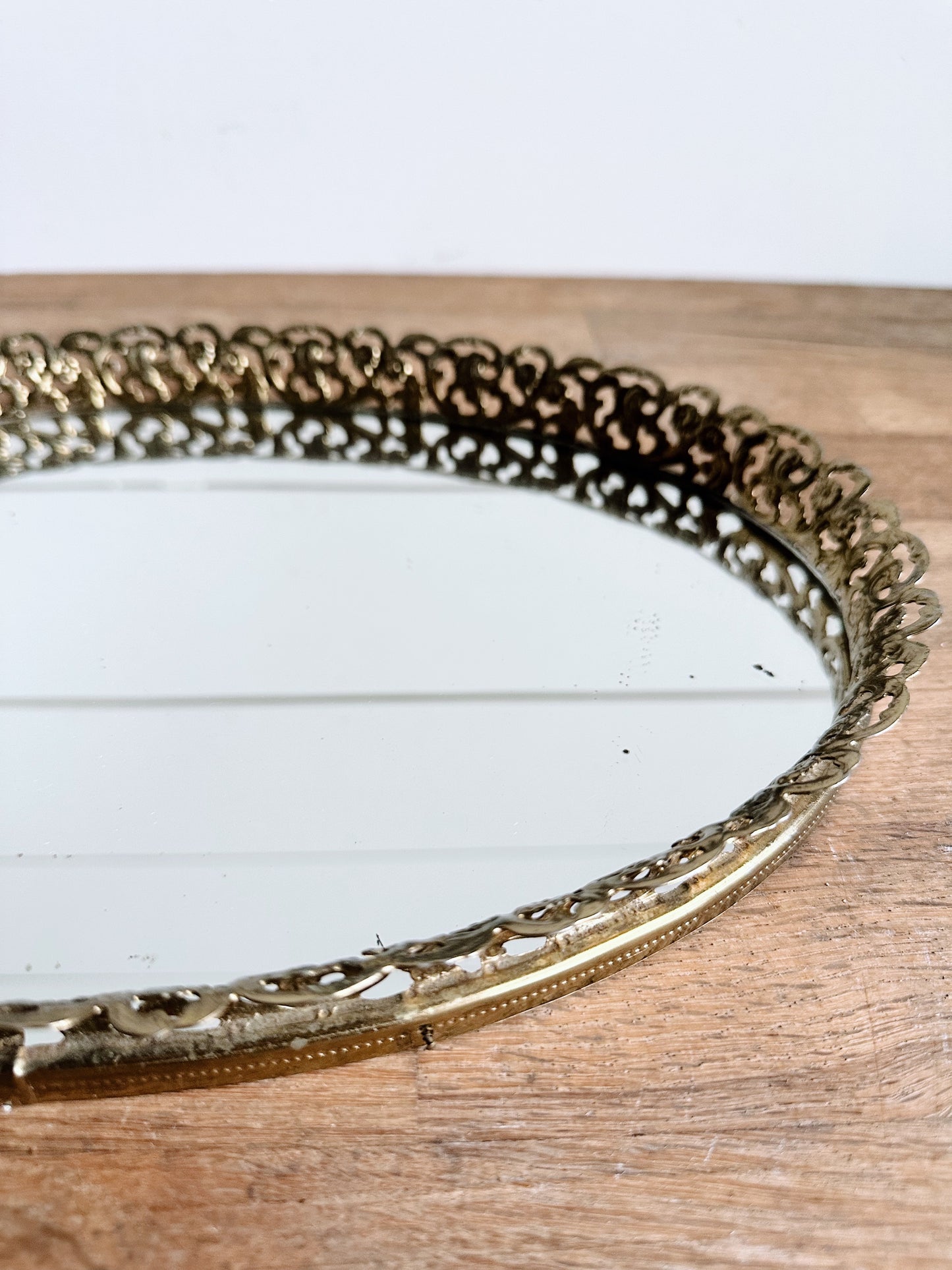 Beautiful Vintage Mirror Vanity Tray