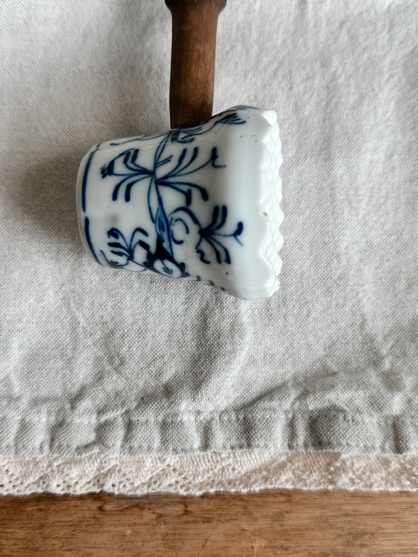 Antique English Onion Ware Meat Tenderizer