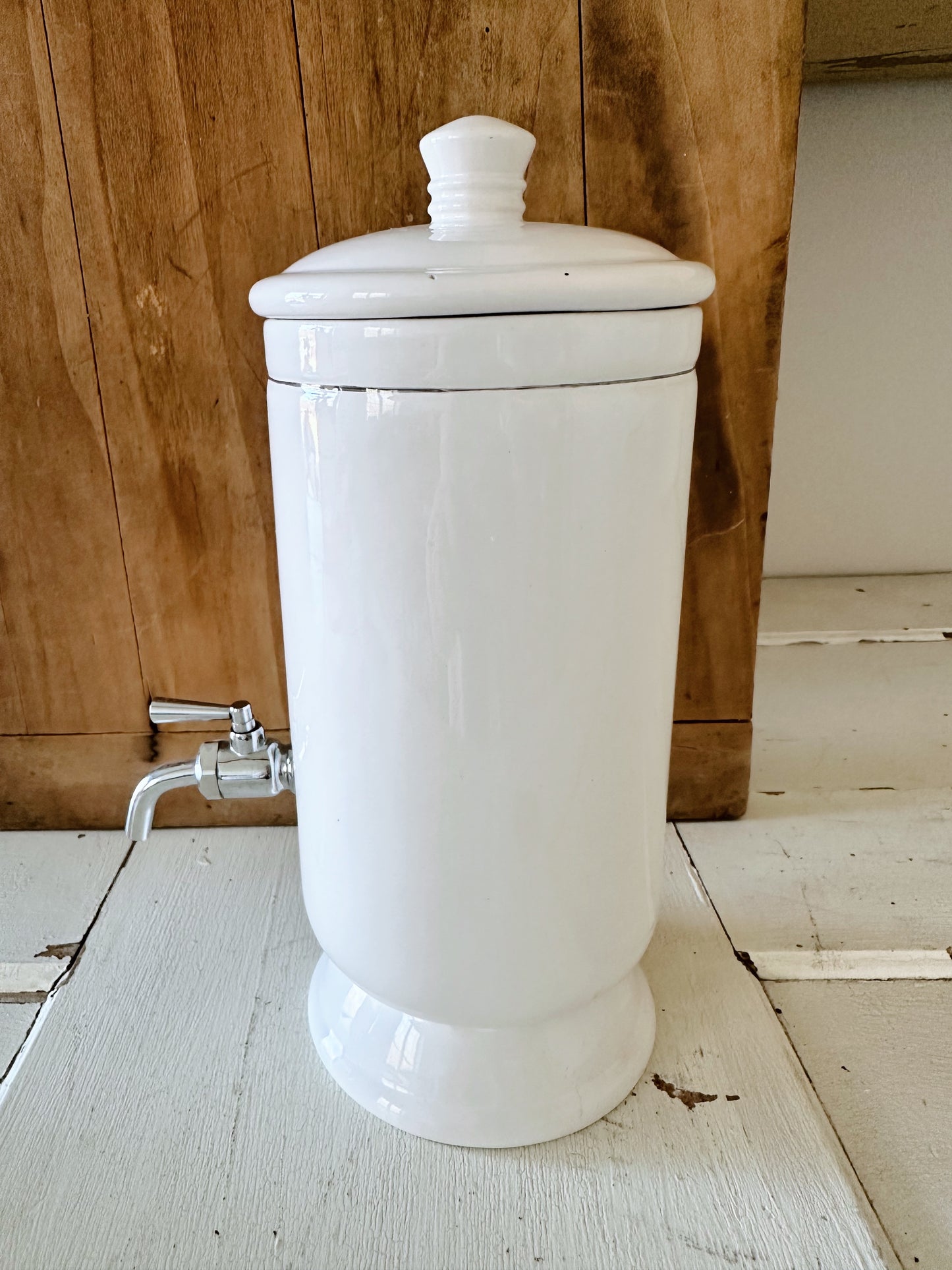 Vintage Porcelain Mouthwash Dispenser