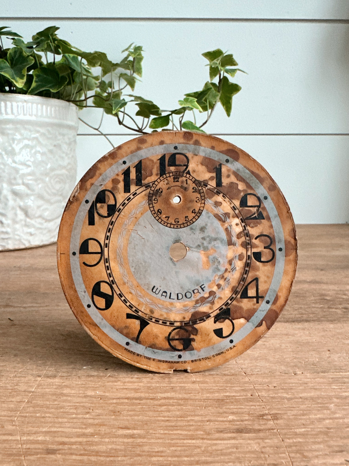 Vintage Waldorf Clock Face