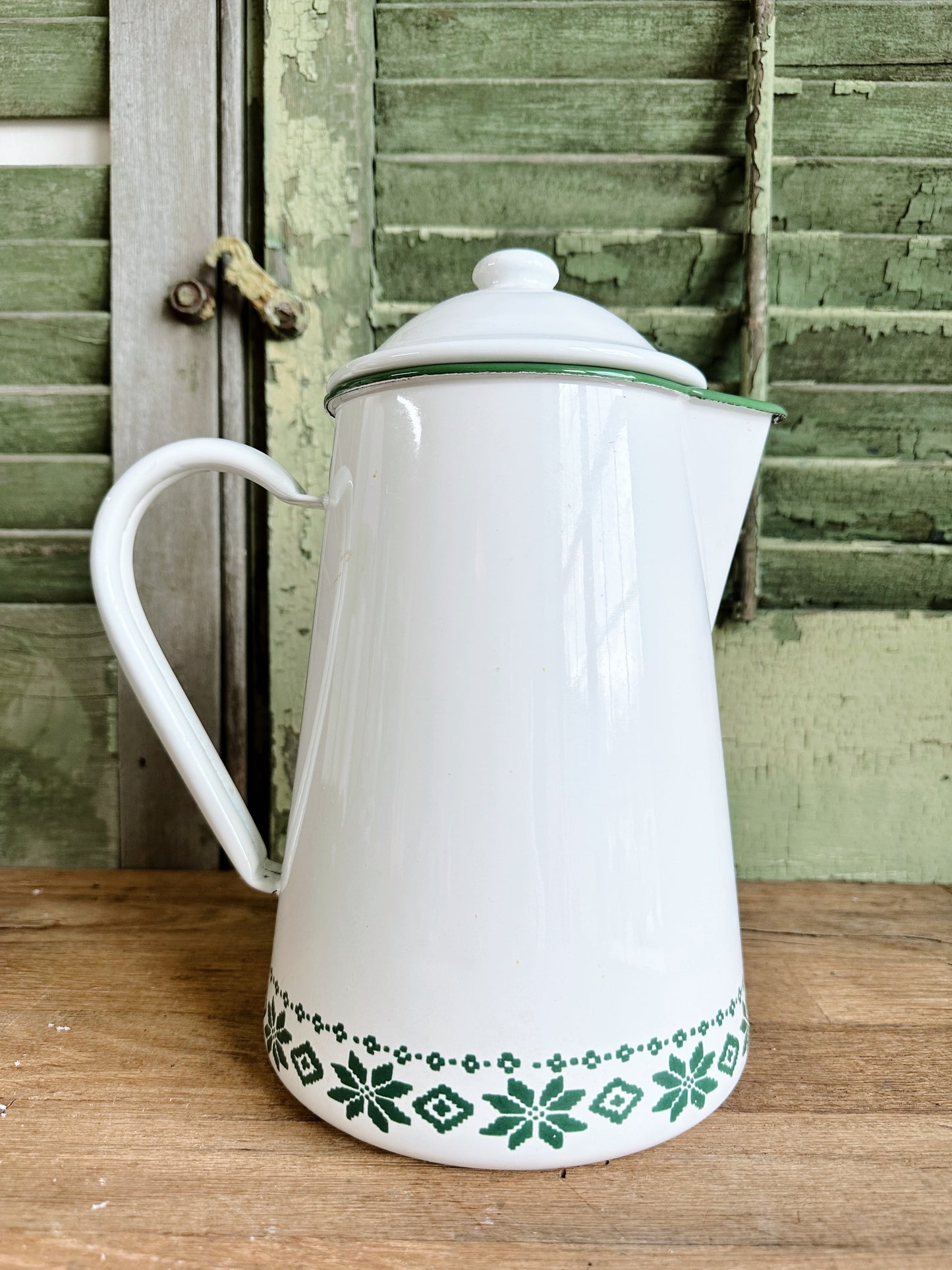 Vintage Ralph Lauren Enamelware Coffee Pot