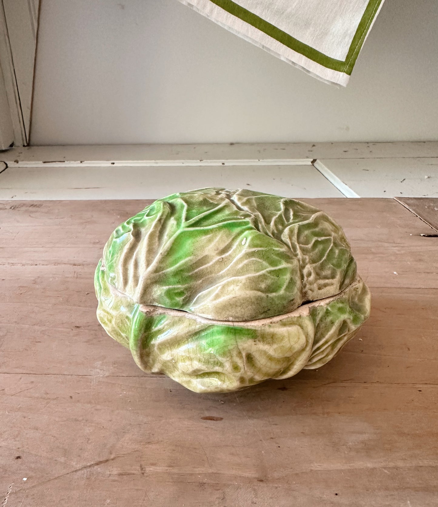 Vintage Cabbage Ware Sugar Bowl