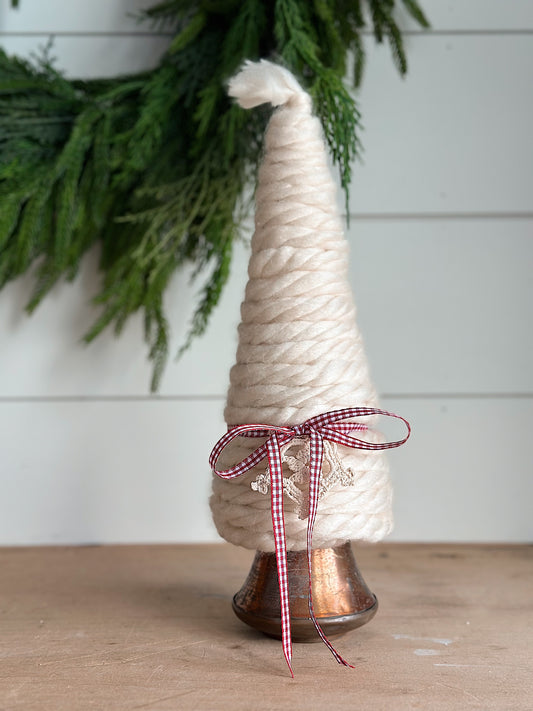 Vintage Brass Bottom Yarn Tree