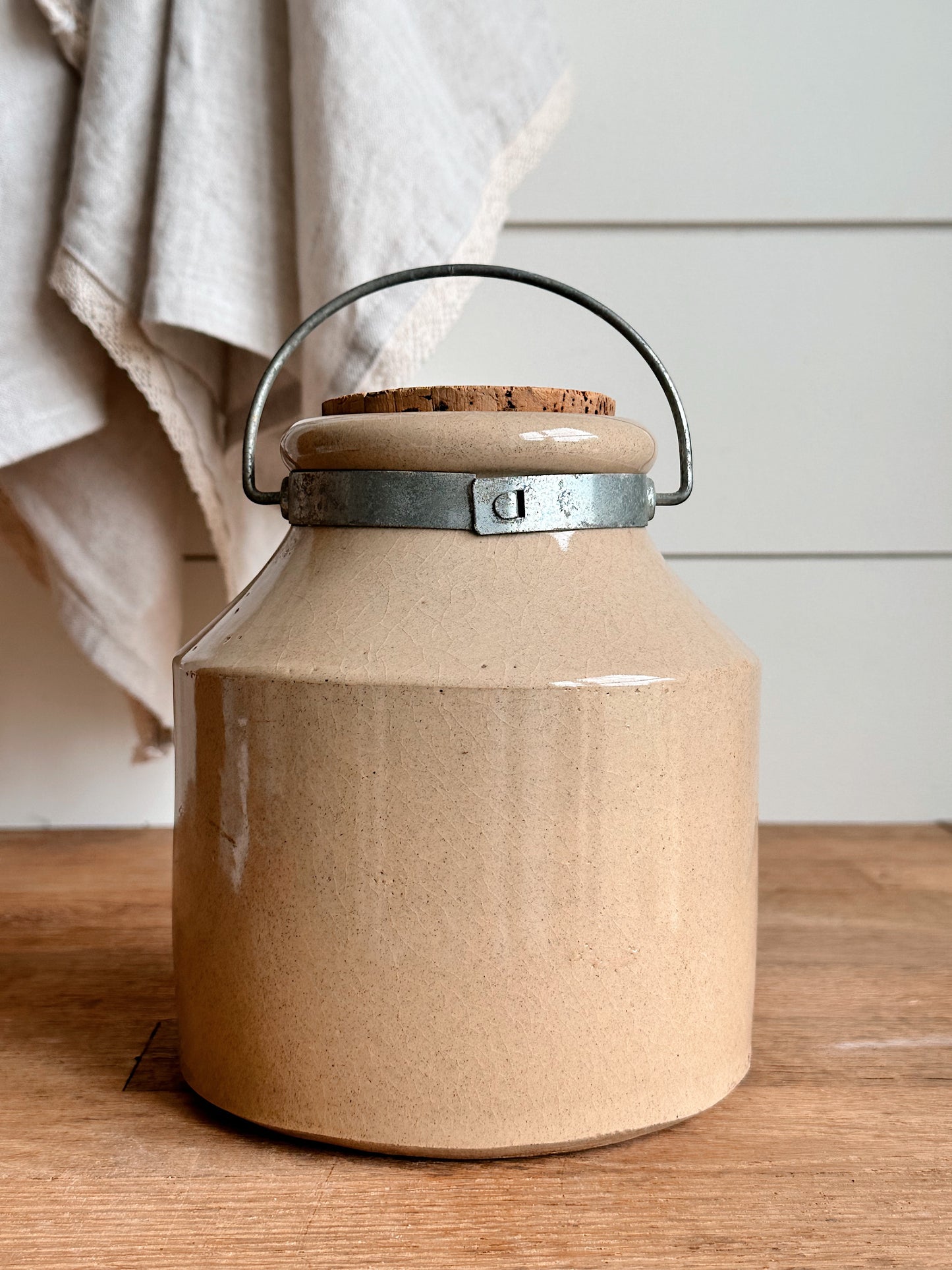 Vintage Stoneware Pickle Crock, Made in England