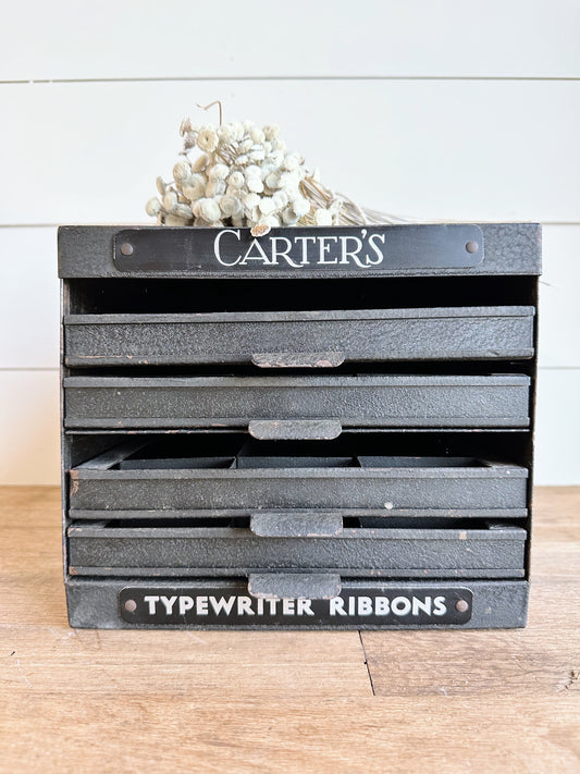 Vintage Carter’s Typewriter Ribbon Cabinet