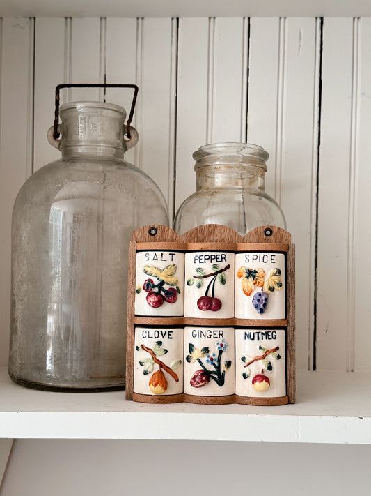 1940s Vintage Spice Rack