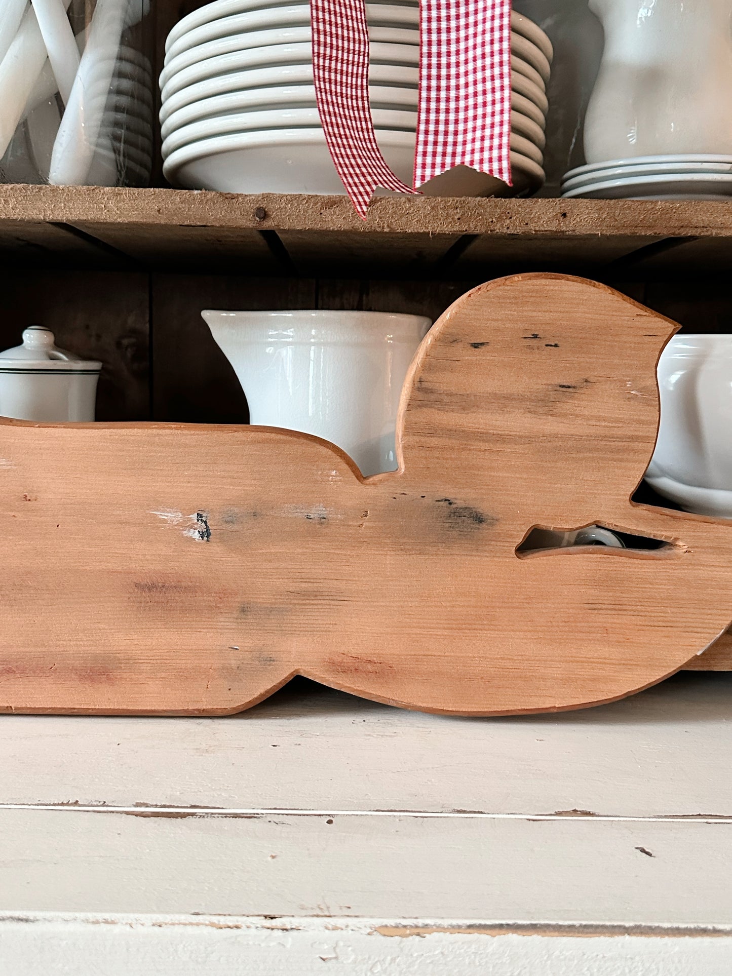 Vintage Wooden Angel Wall Hanging