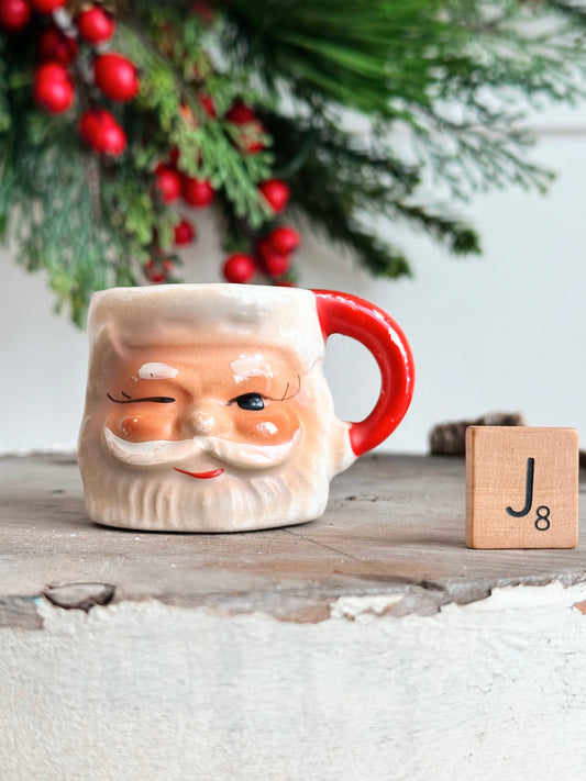 Vintage Mini Santa Mug
