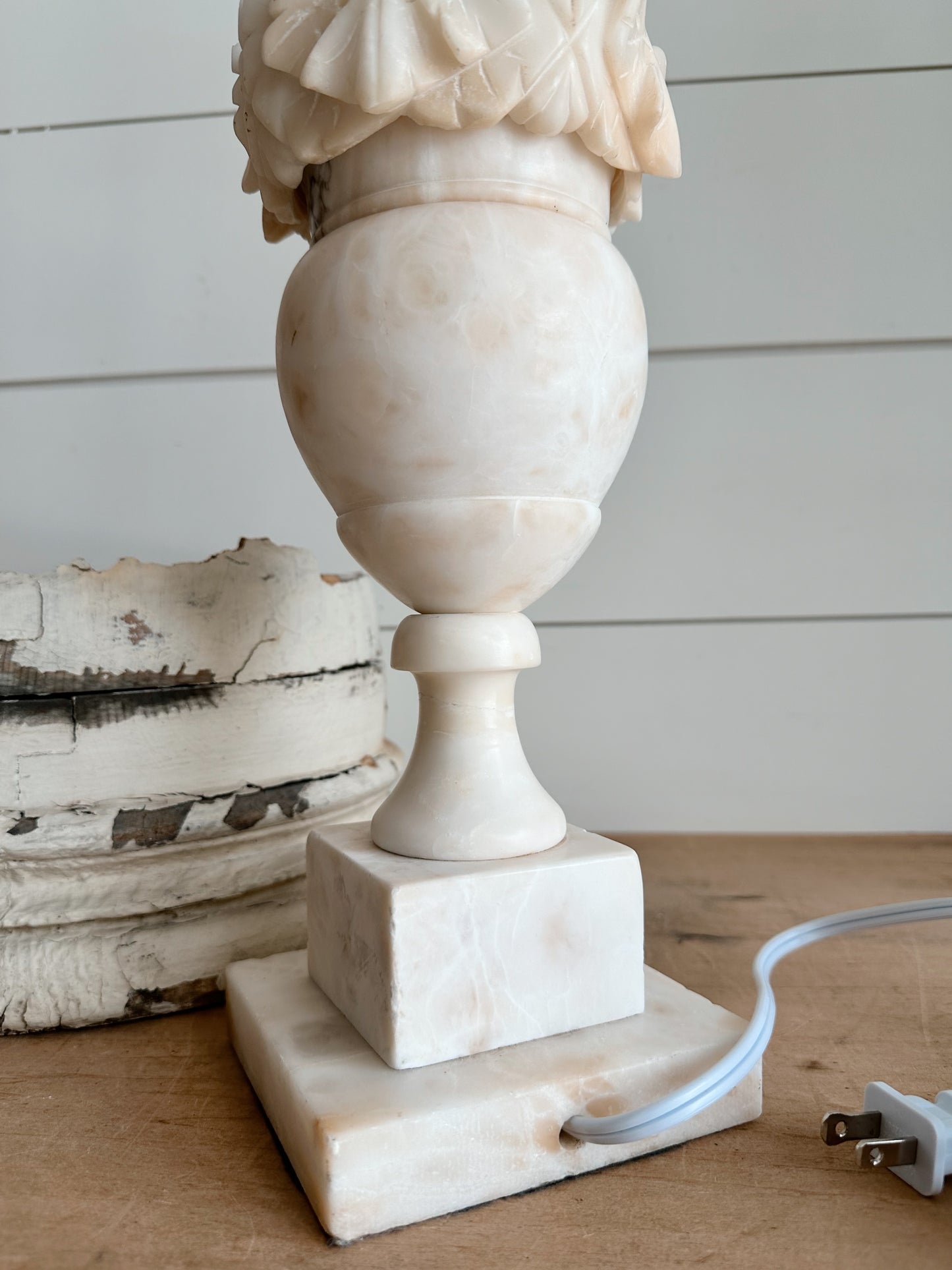 Vintage Alabaster Lamp