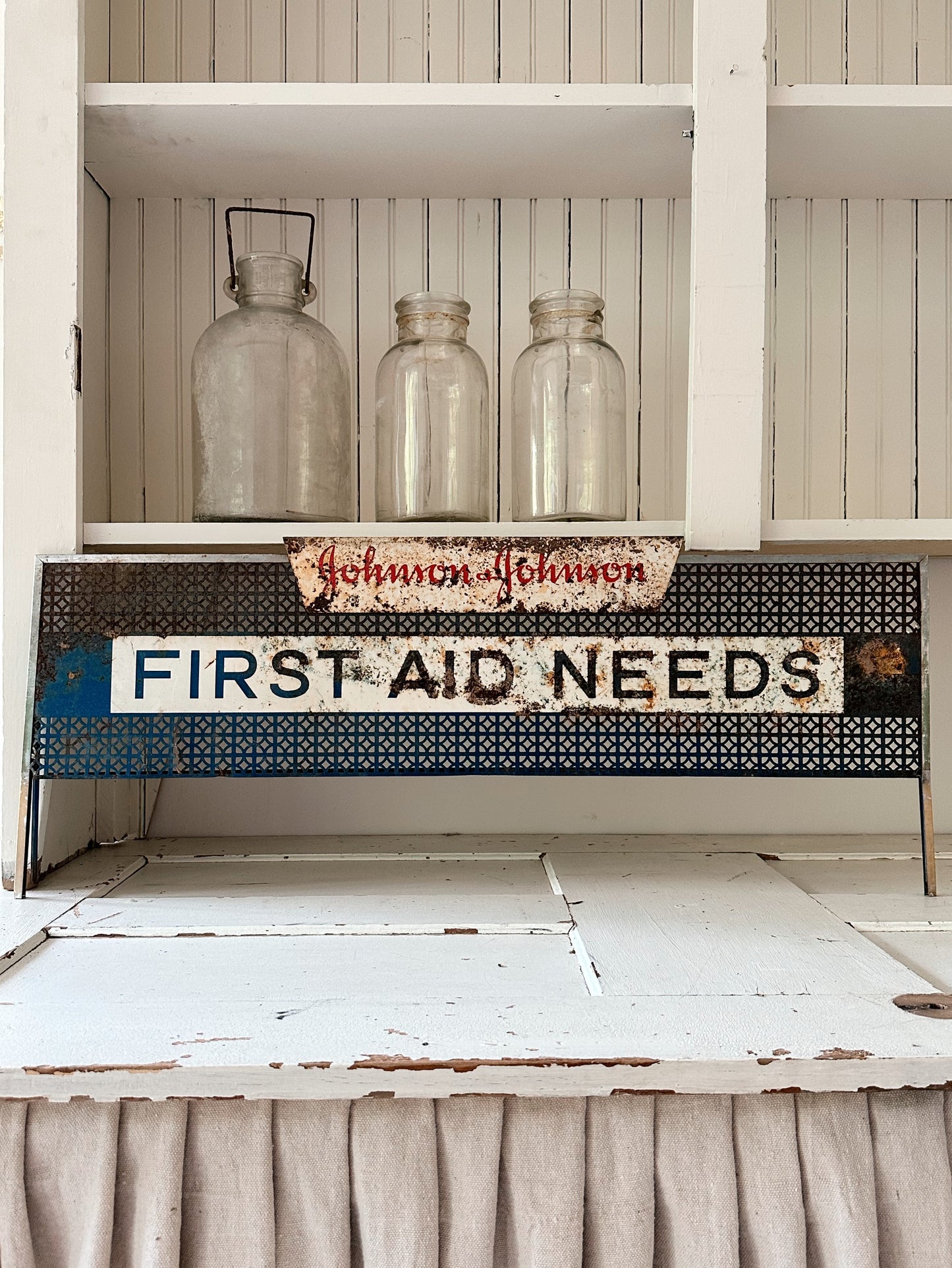 Vintage Johnson & Johnson Display Sign