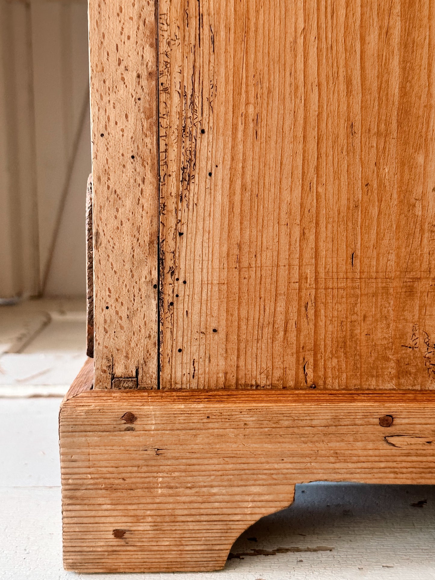 Vintage Pine Table Top Size Chest of Drawers