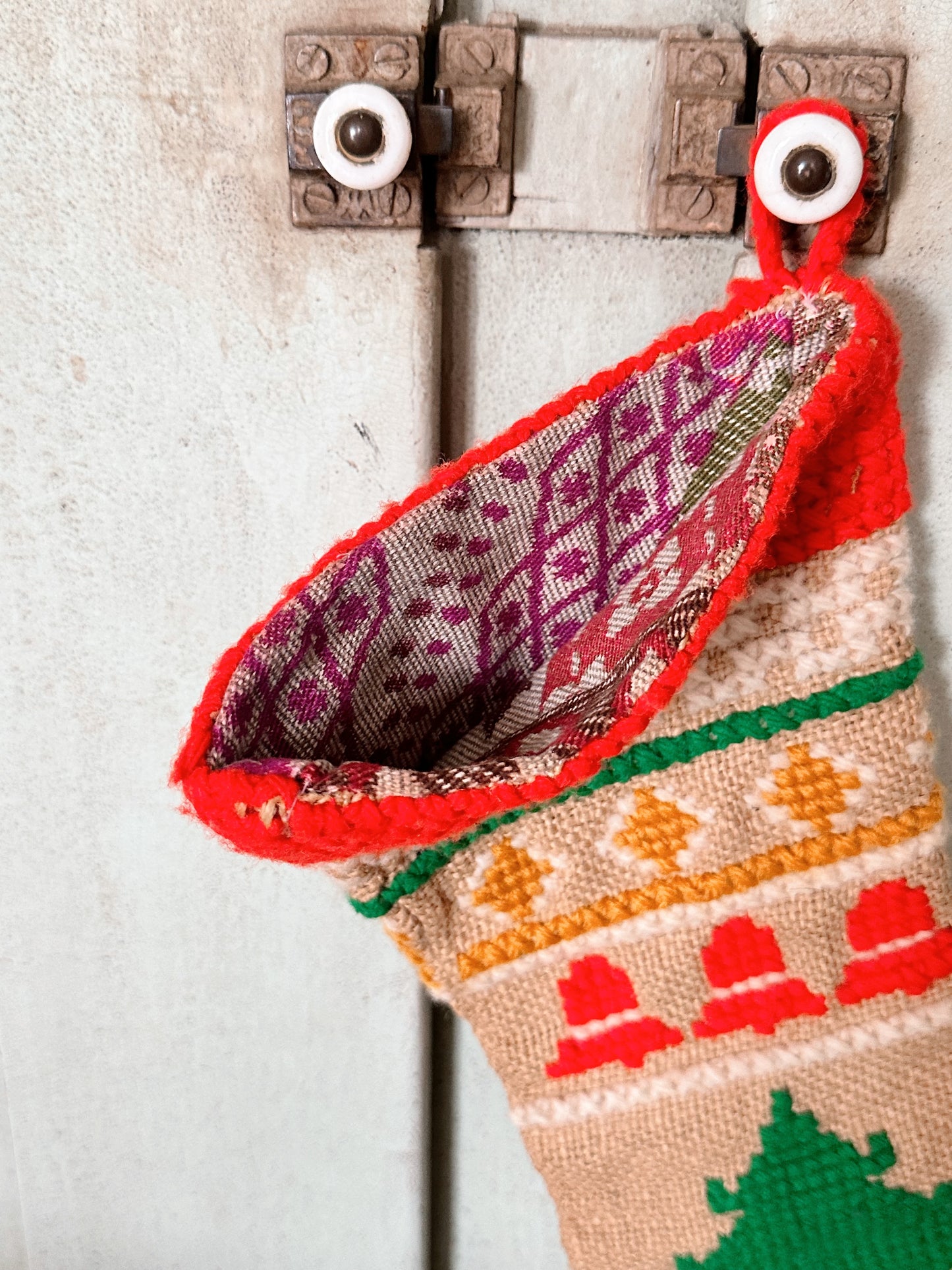 Handmade Vintage Stocking, Tree