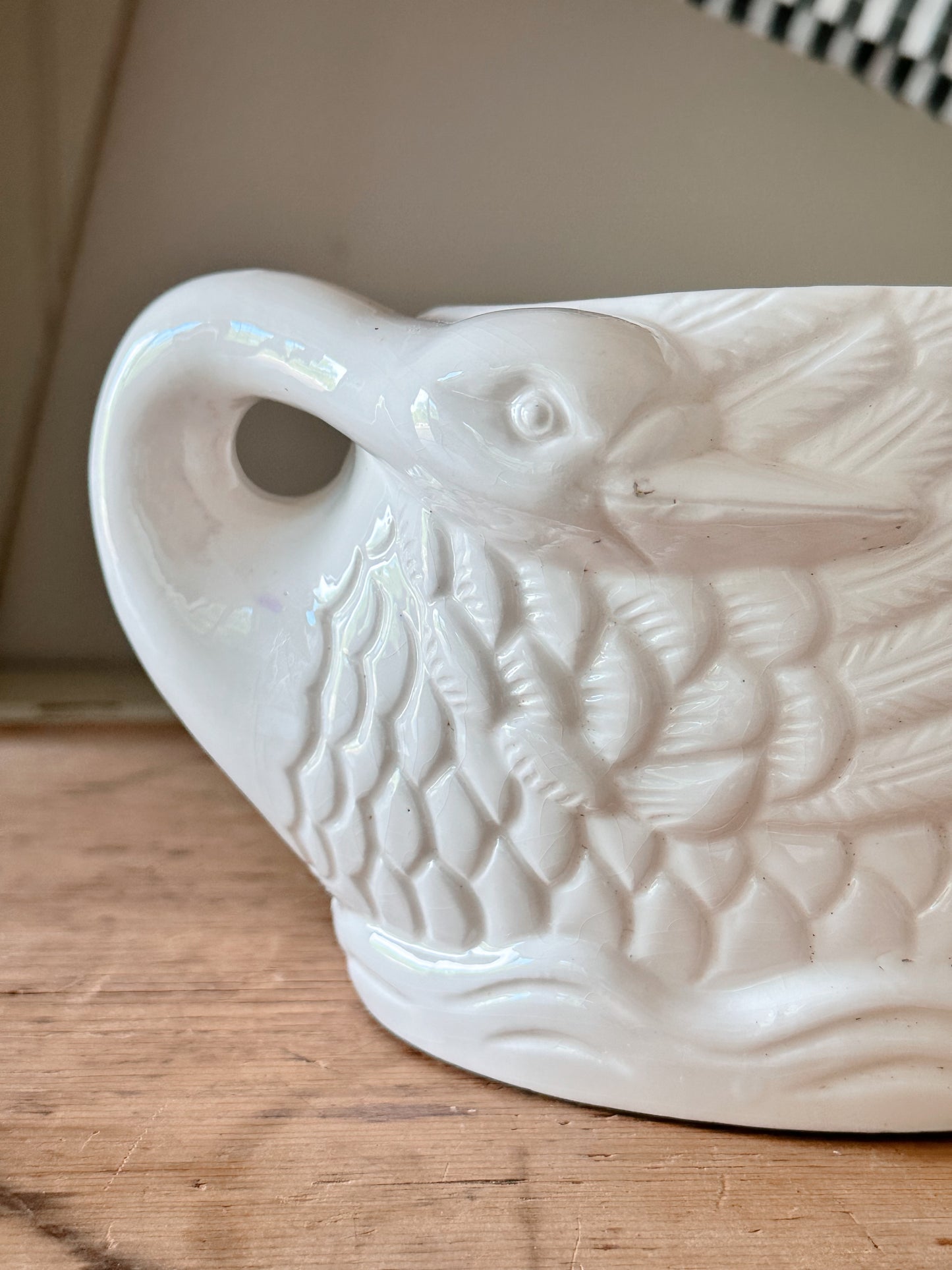 Vintage Swan Planter