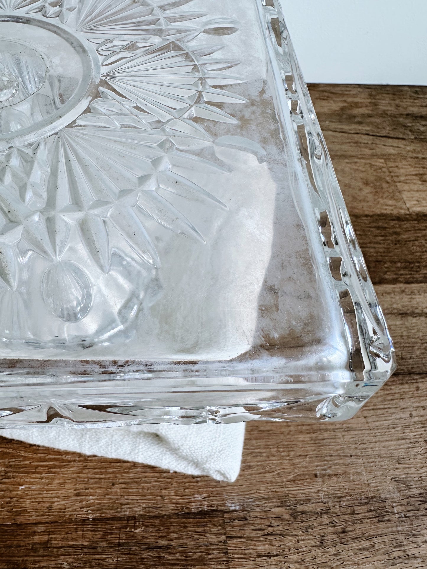 Vintage Glass Cake Stand