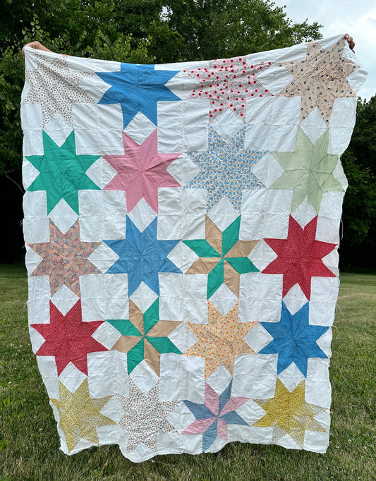 Vintage Star Quilt Top