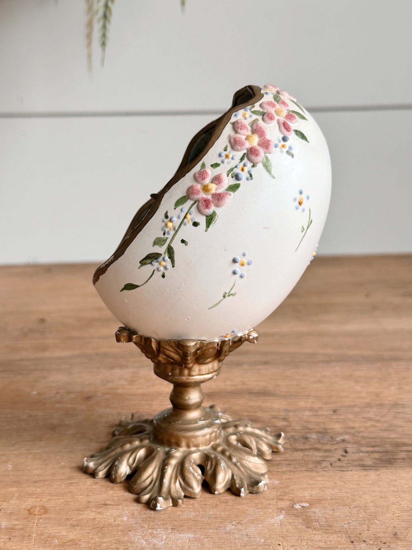 Beautiful Vintage Egg on a Pedestal