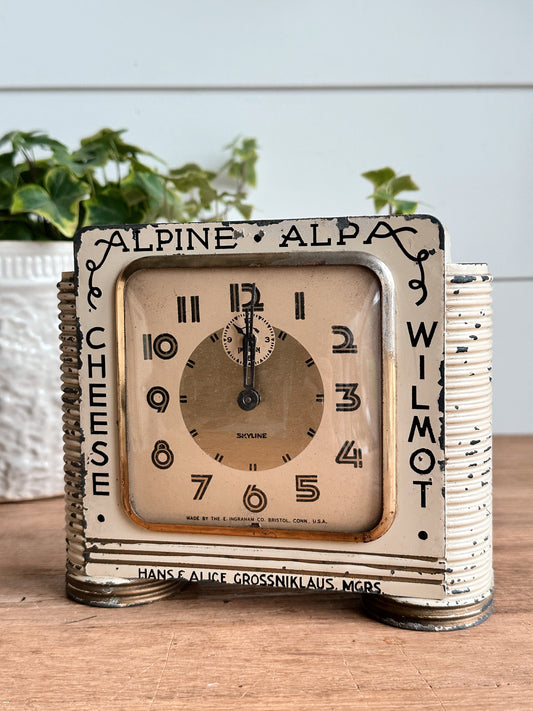Vintage Ingram Skyline Advertising Clock
