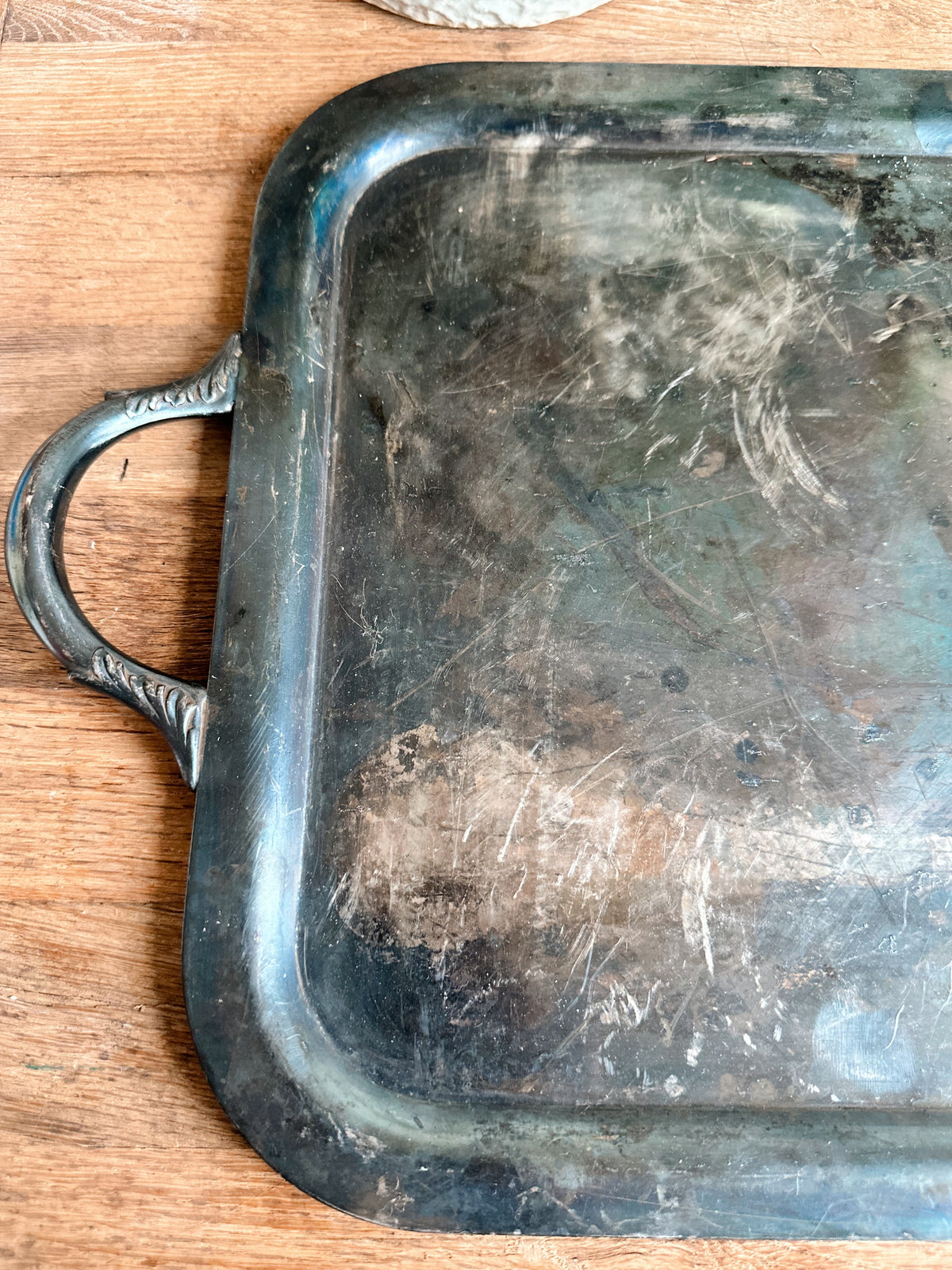Vintage Soldered SilverUS Navy Serving Tray