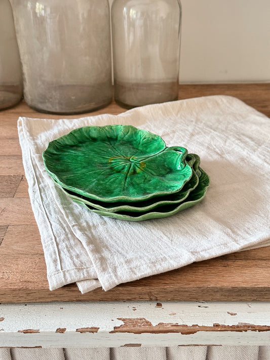 Vintage Lilypad Plates, Portugal