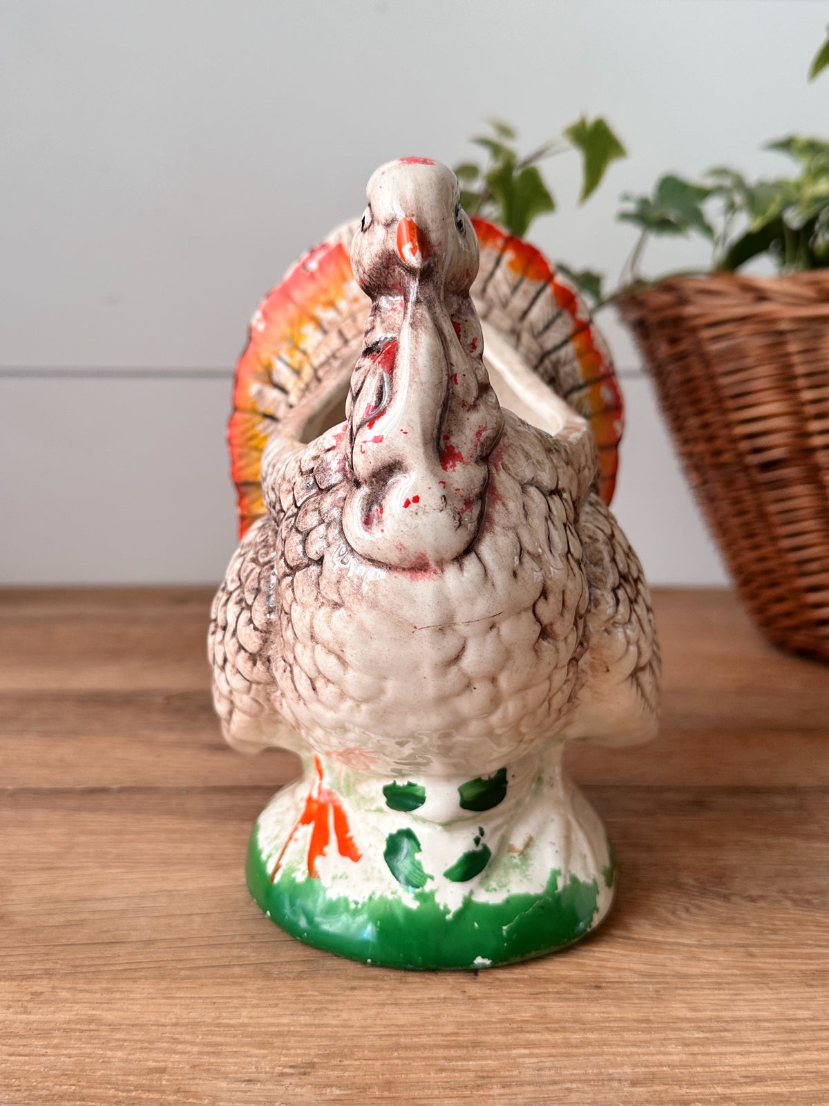 Vintage Turkey Planter