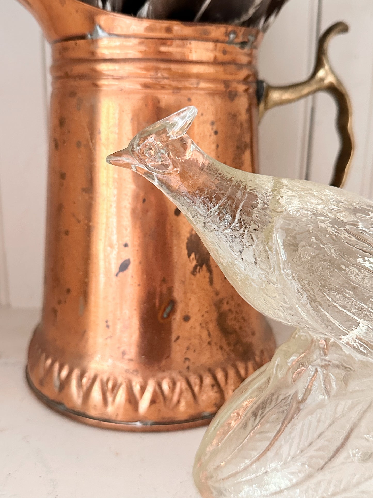 Vintage Glass Pheasant