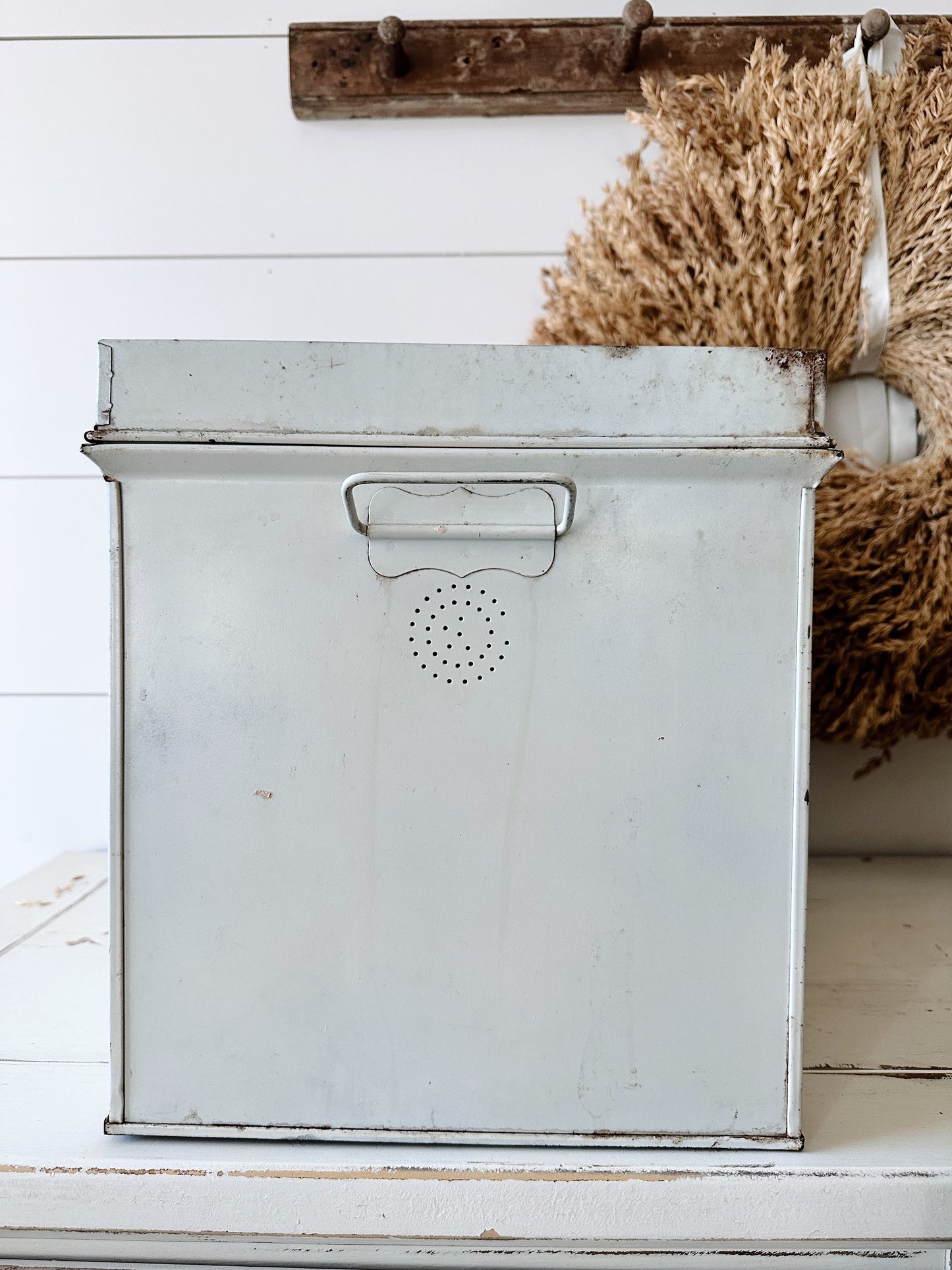 Vintage Metal Bread Box