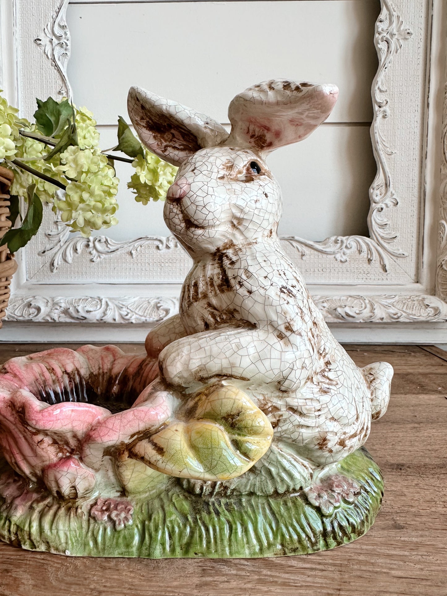 Vintage Crackle Glaze Bunny