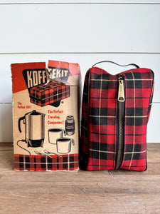 Complete Vintage Koffee Traveling Percolator Kit