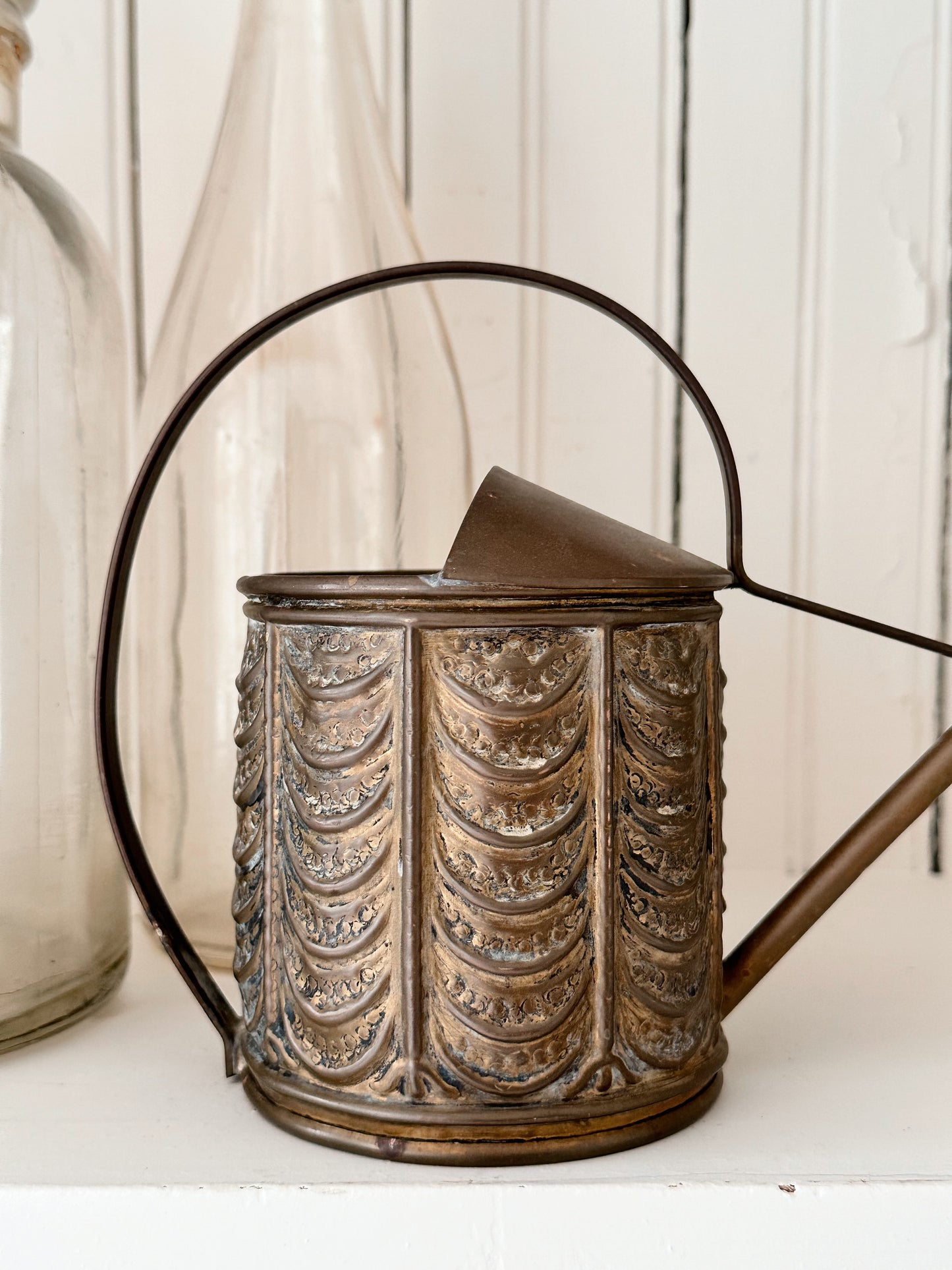 Vintage English Brass Watering Can