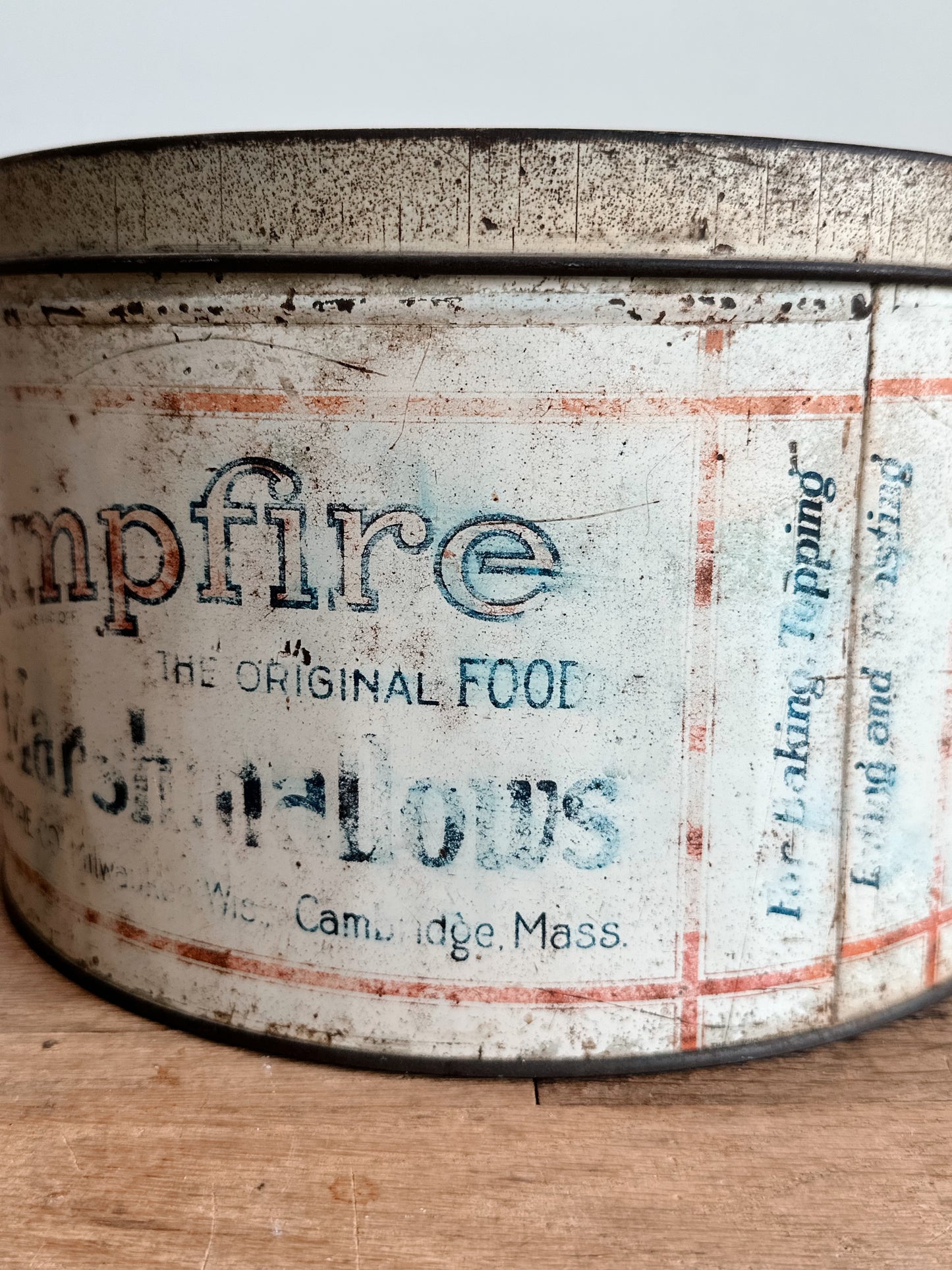 Vintage Campfire Marshmallow Tin