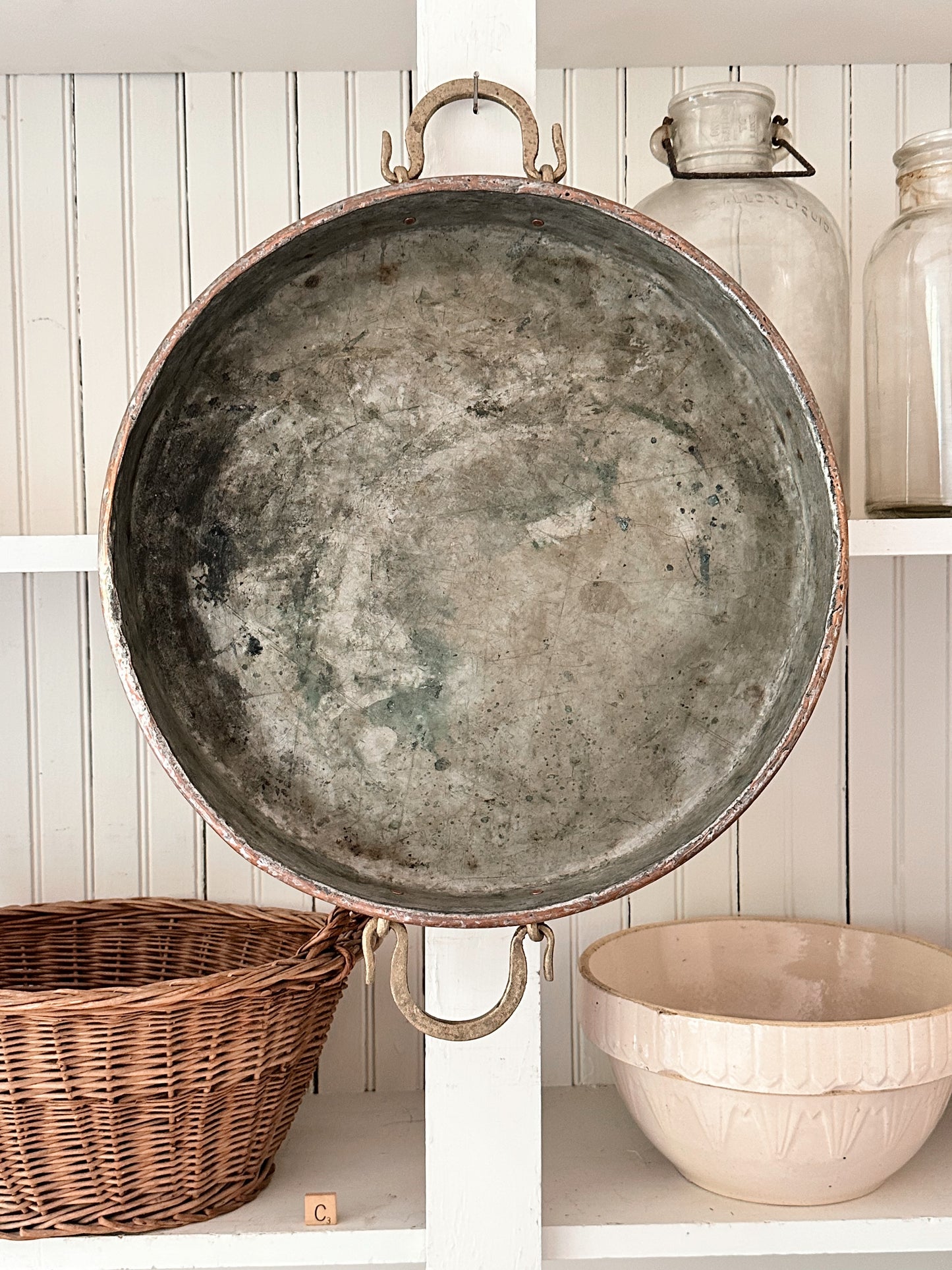 Large Vintage Copper Pans