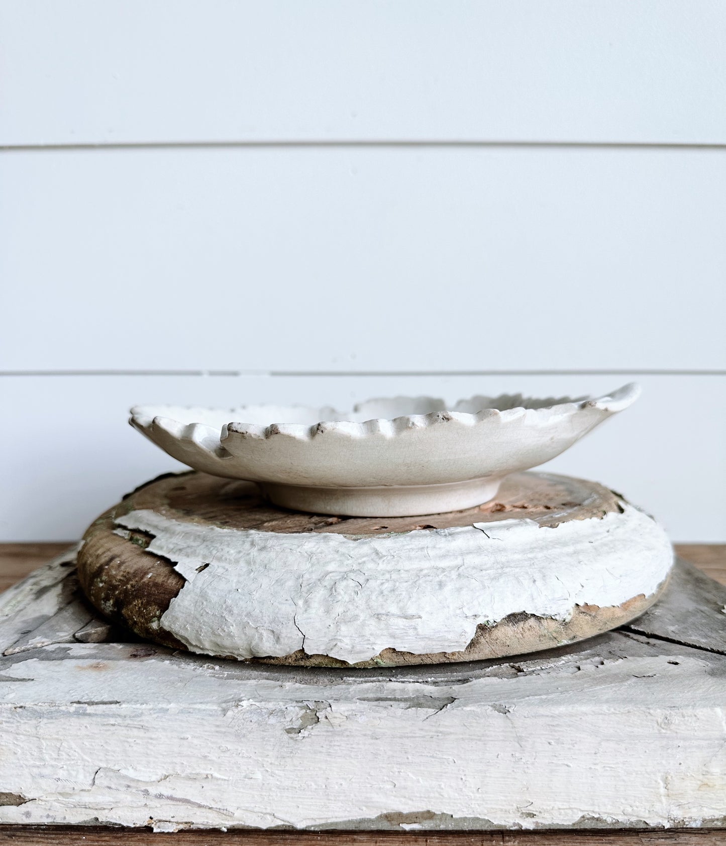 Late 1800s Antique Ironstone Leaf Shaped Relish Dish