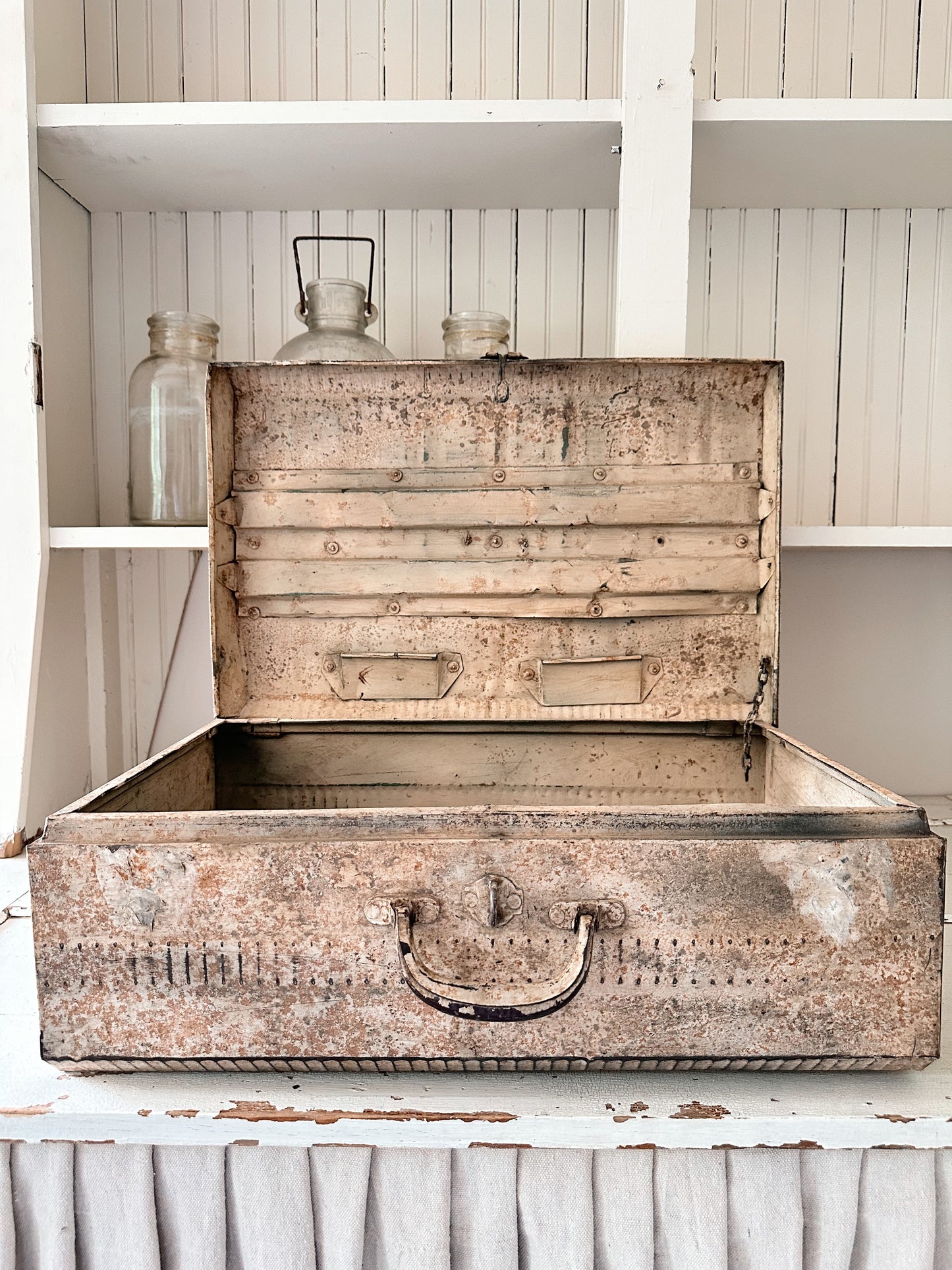 Beautiful Old Metal Trunk